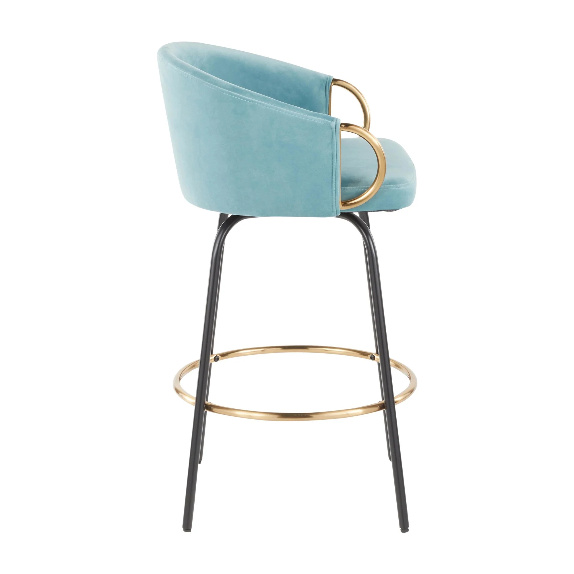Claire Counter Stool - Set of 2 By LumiSource - B26-CLAIRE2-SWVG BKVLBU2 - Image 5