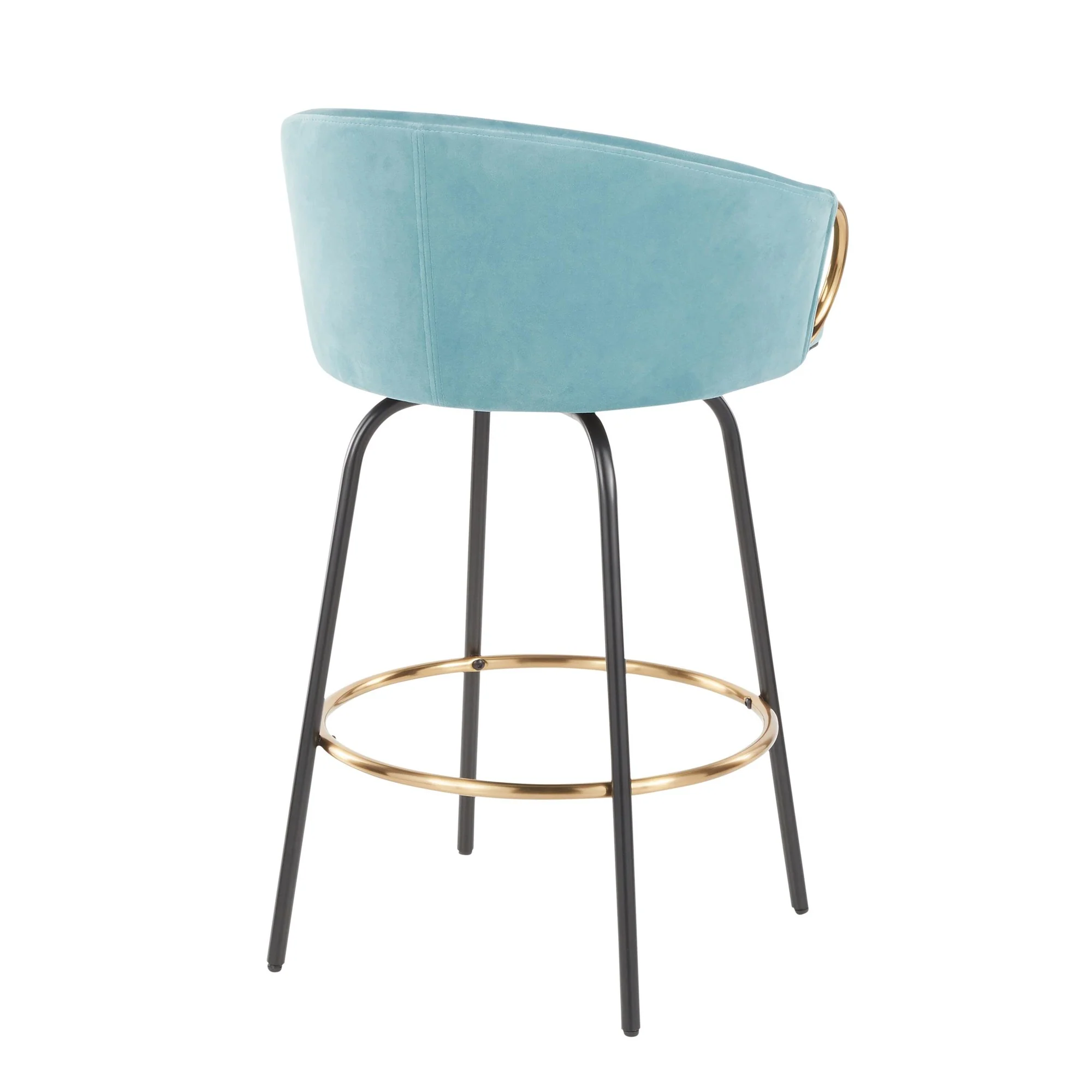 Claire Counter Stool - Set of 2 By LumiSource - B26-CLAIRE2-SWVG BKVLBU2 - Image 6