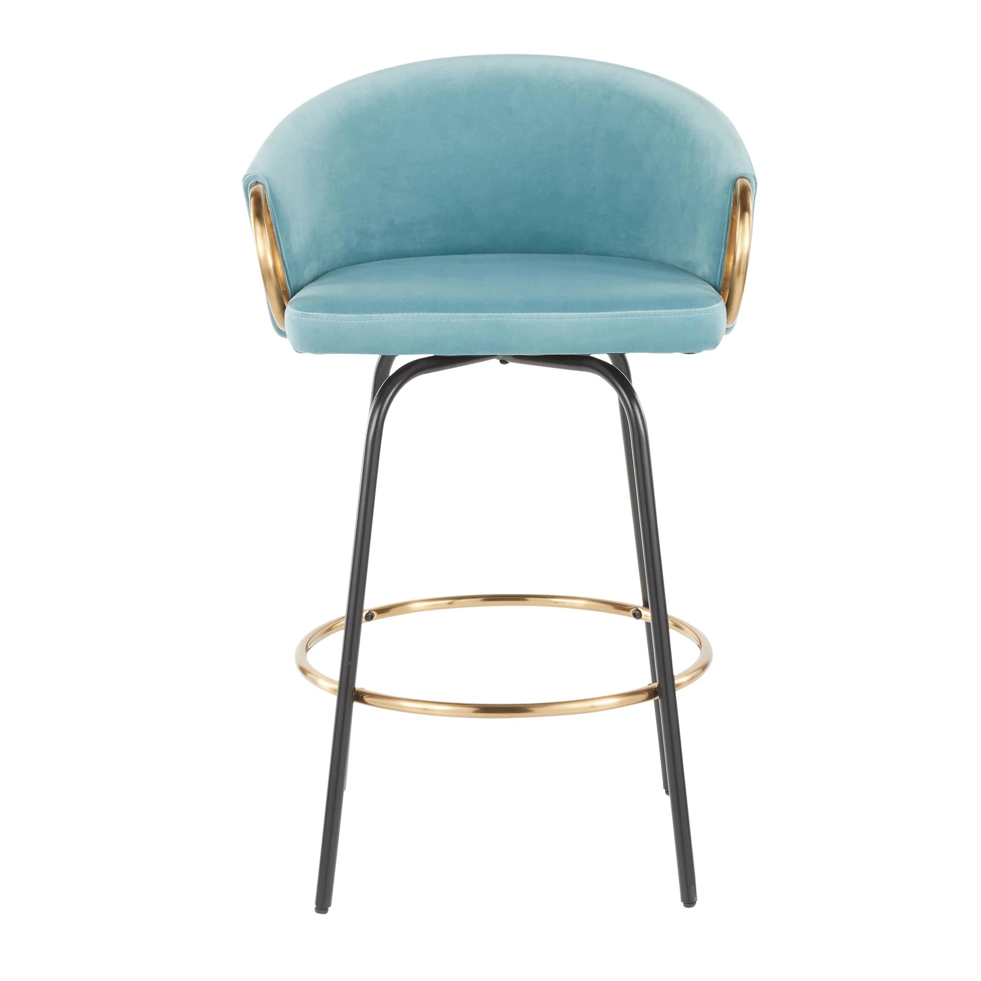 Claire Counter Stool - Set of 2 By LumiSource - B26-CLAIRE2-SWVG BKVLBU2 - Image 7