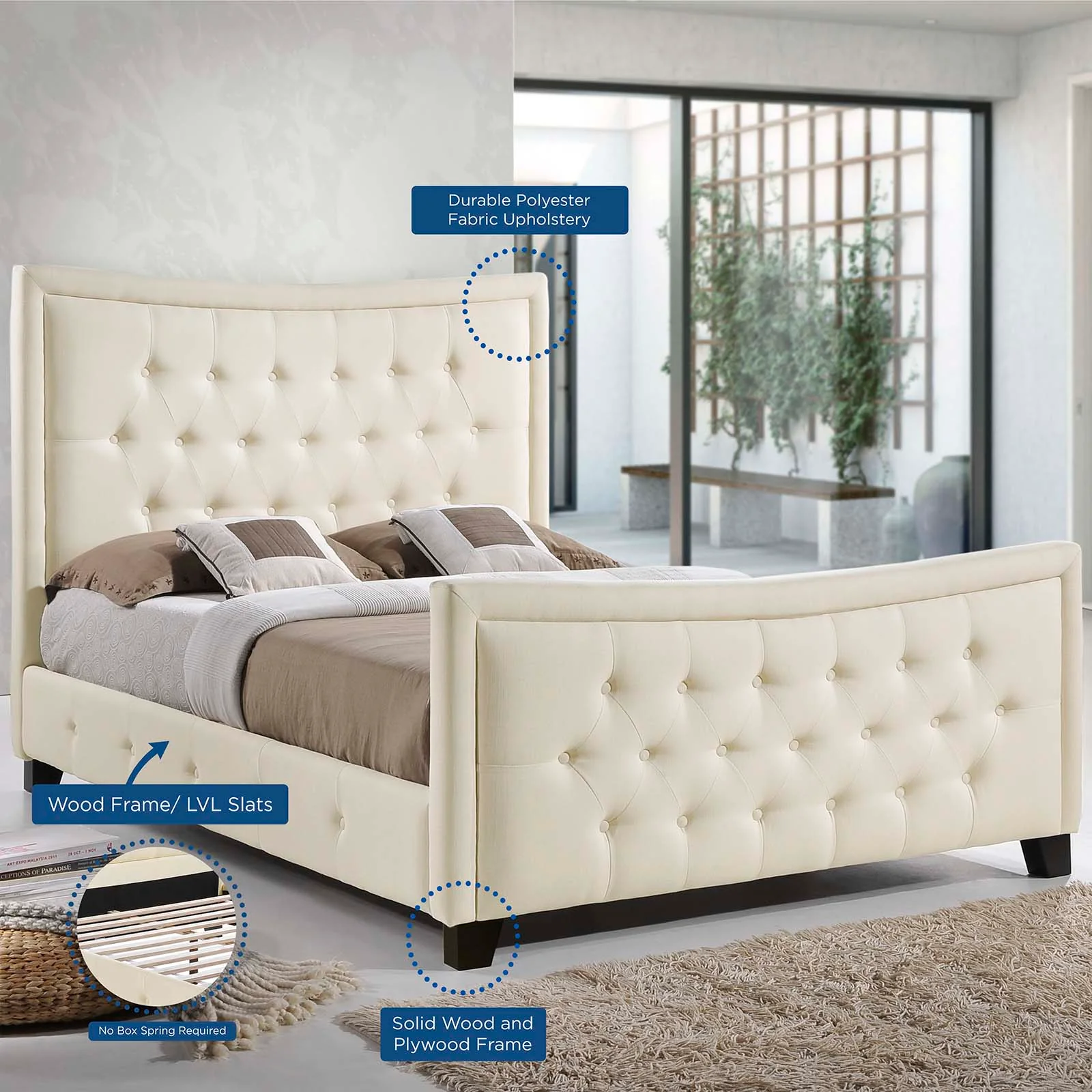 Claire Queen Bed By Modway - MOD-5225 - Image 7