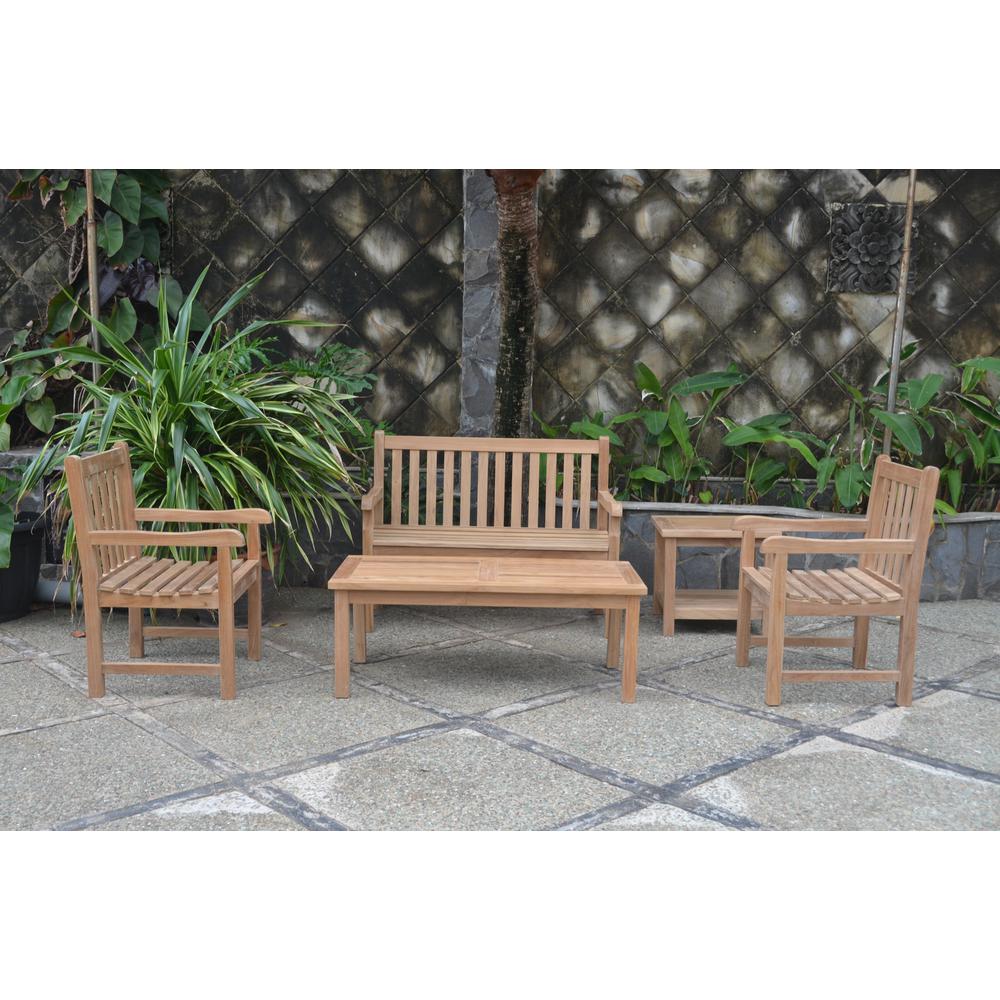 Classic 2-Seater 5-Pieces Conversation Set By Anderson Teak - Image 4