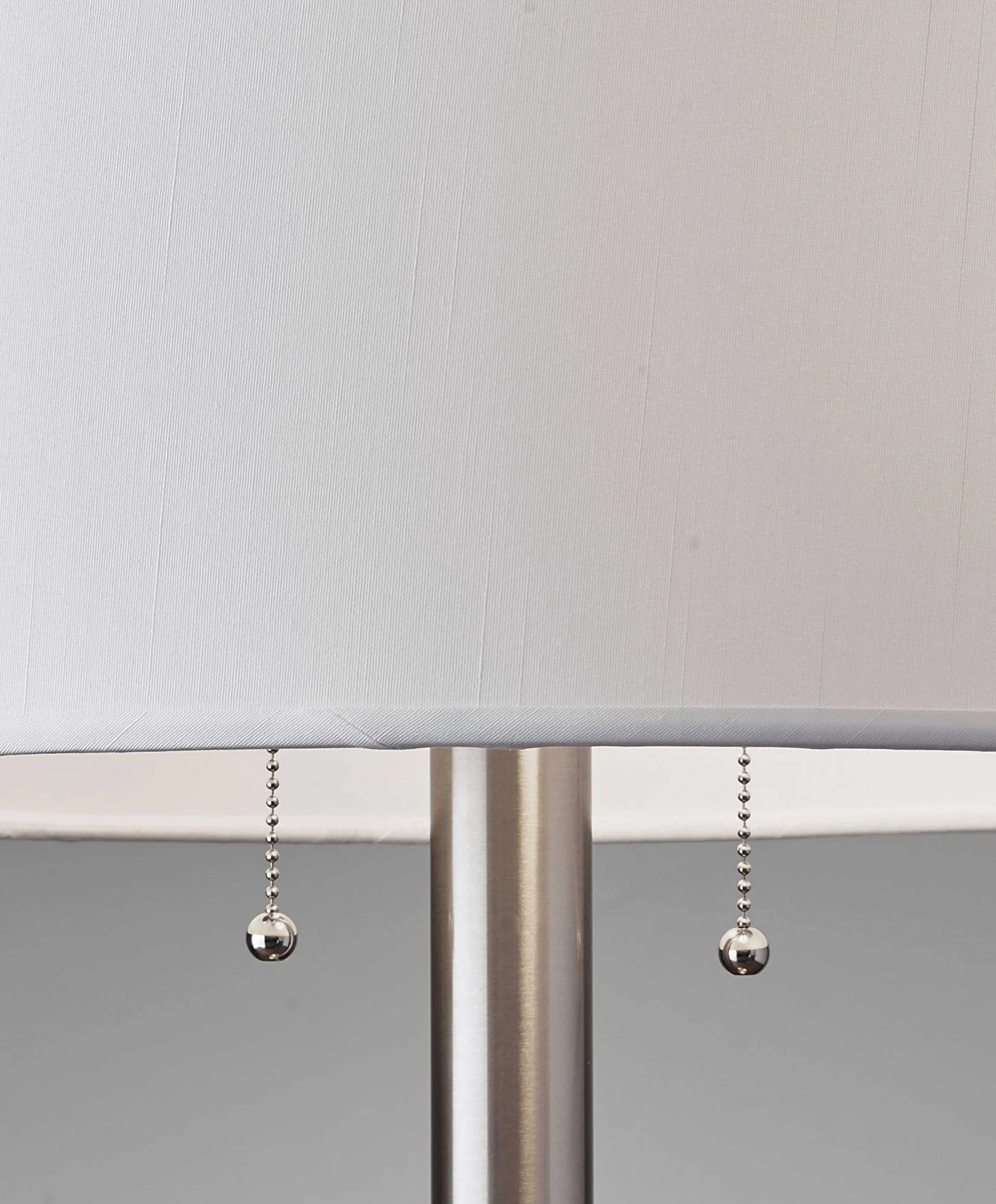 Classic Brushed Steel Metal Table Lamp By Homeroots - Image 2