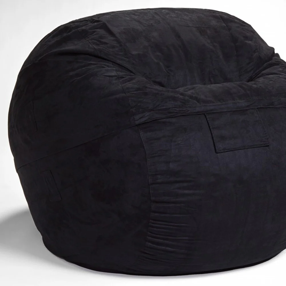 Classic Cozy Royal Blue Bean Bag Chair By Homeroots - Image 15