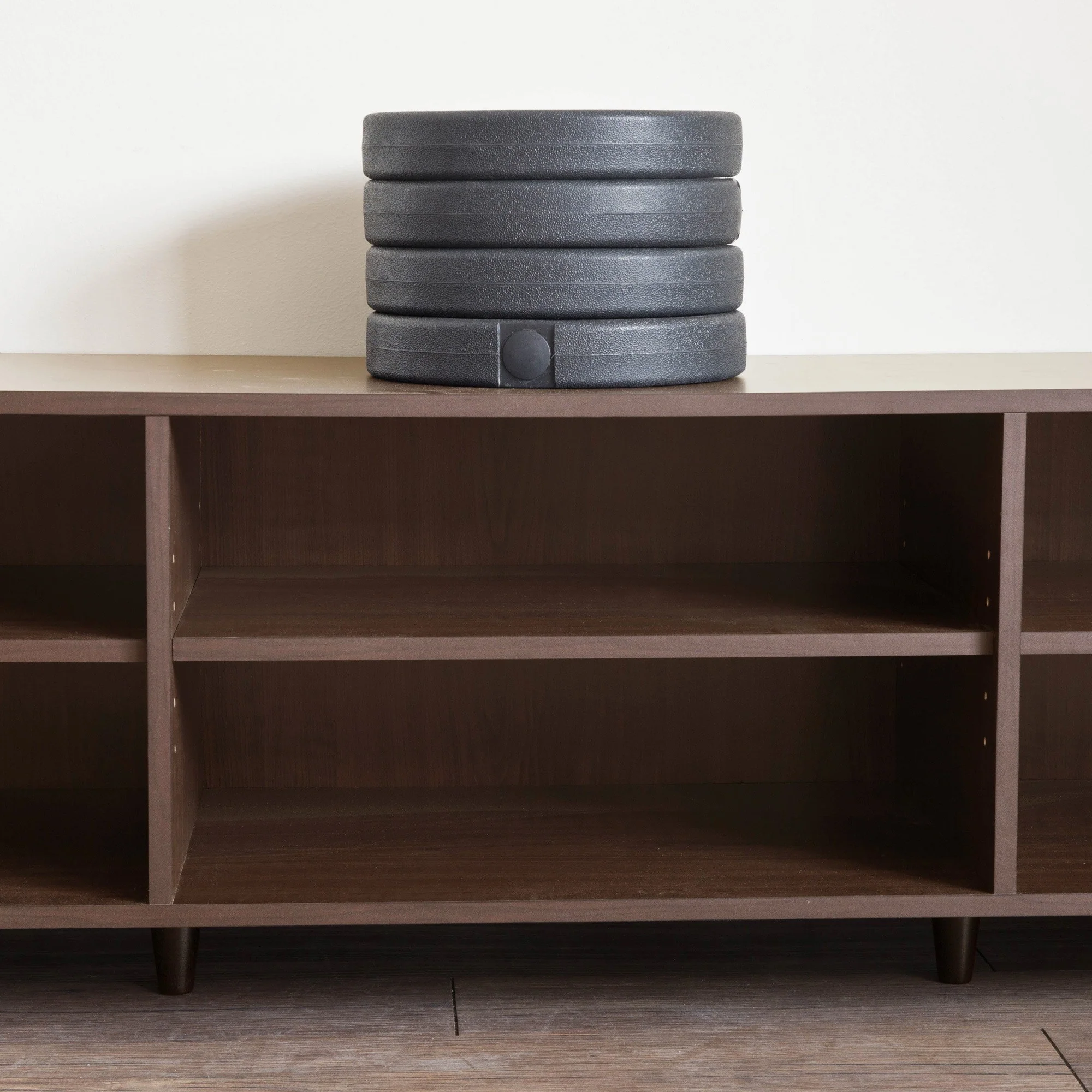 Classic Dark Brown Finish Open Tv Stand By Homeroots - Image 2