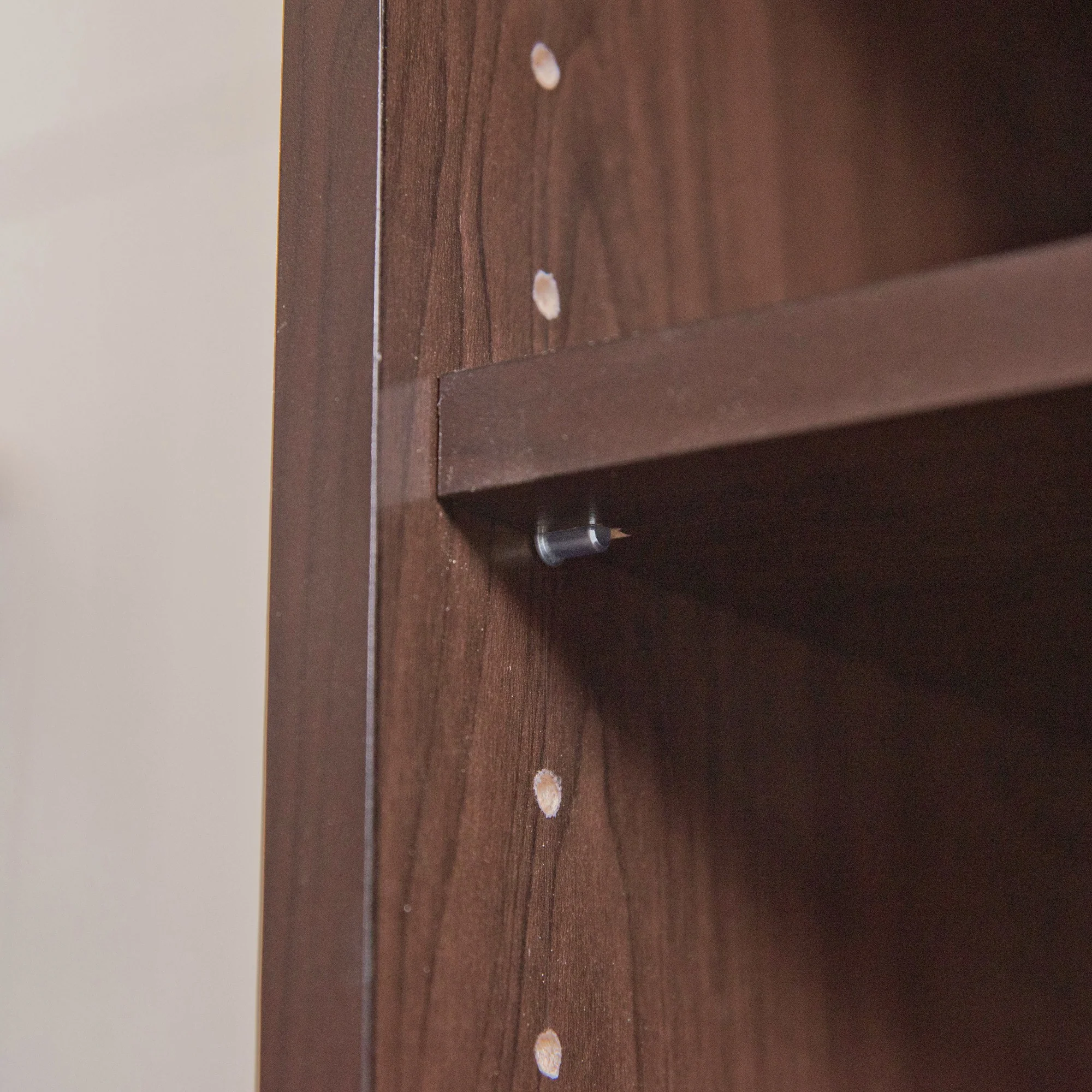 Classic Dark Brown Finish Open Tv Stand By Homeroots - Image 5