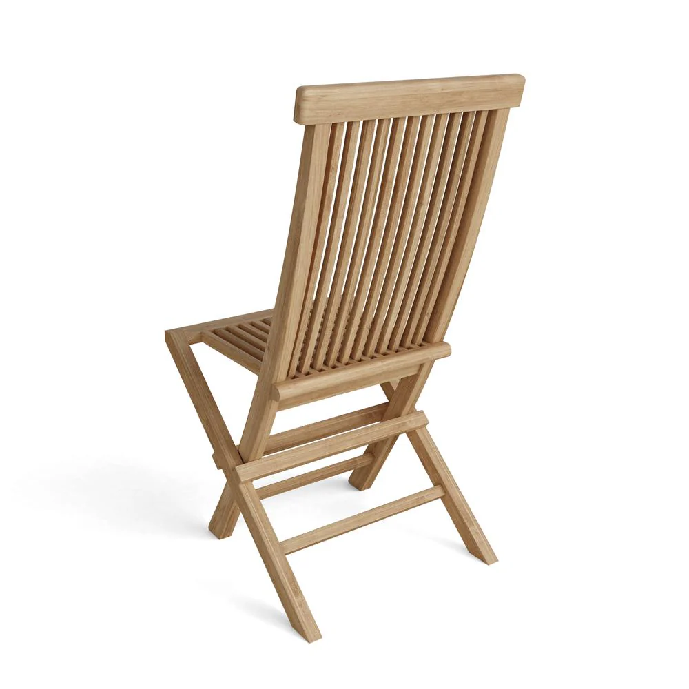 Classic Folding Chair Sell & Price Per 2 Chairs Only By Anderson Teak - Image 2