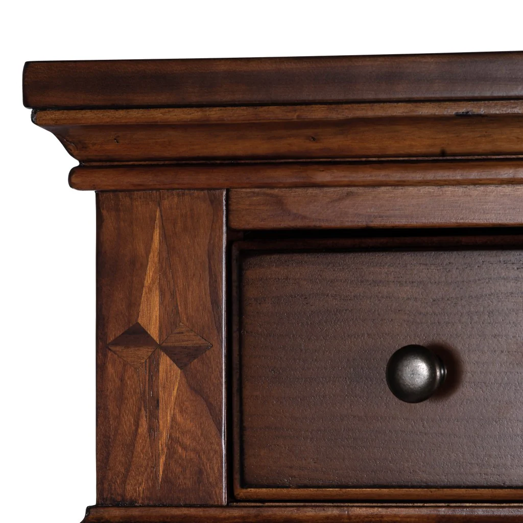 Classic Olive Ash Burl Secretary By Homeroots - Image 4