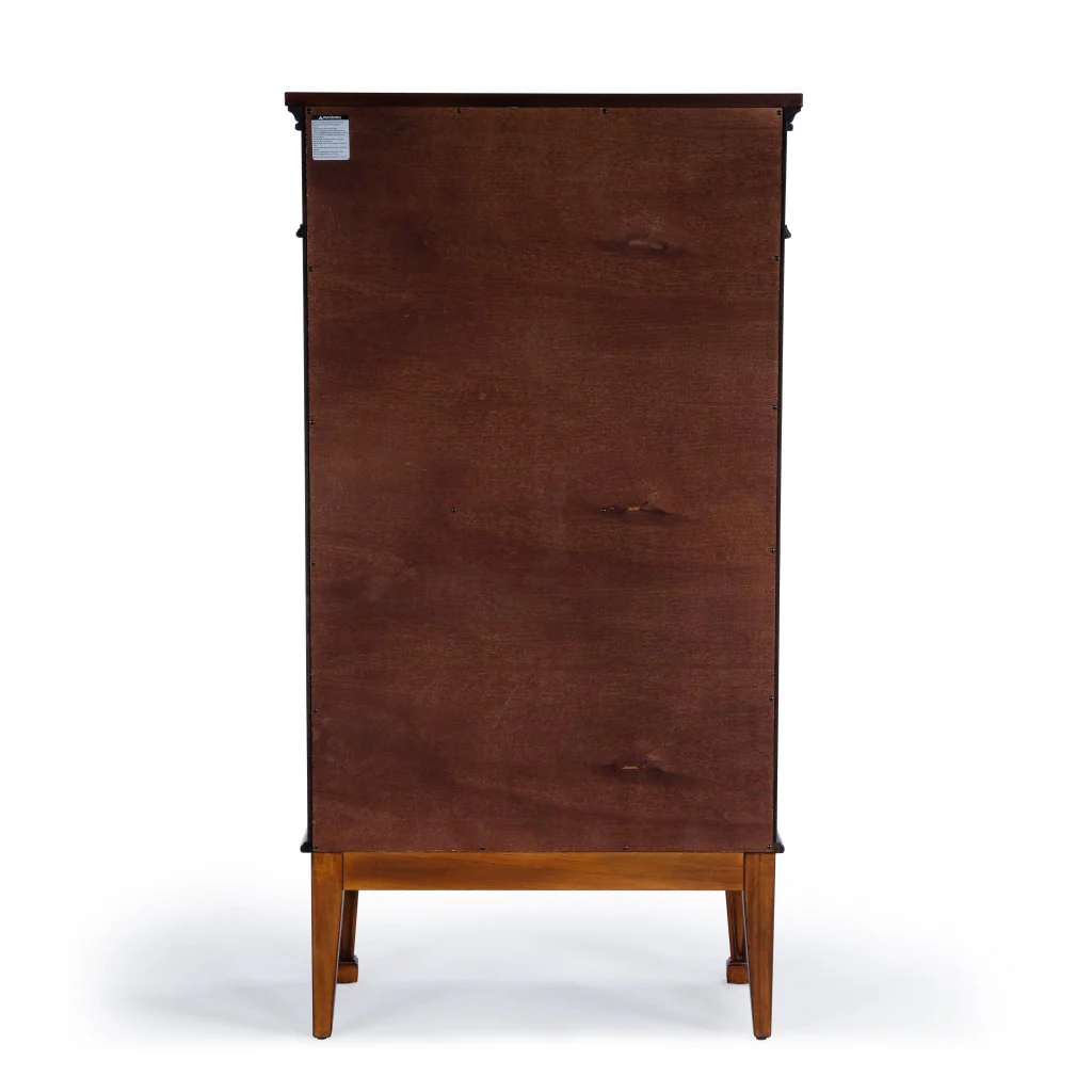 Classic Olive Ash Burl Secretary By Homeroots - Image 6