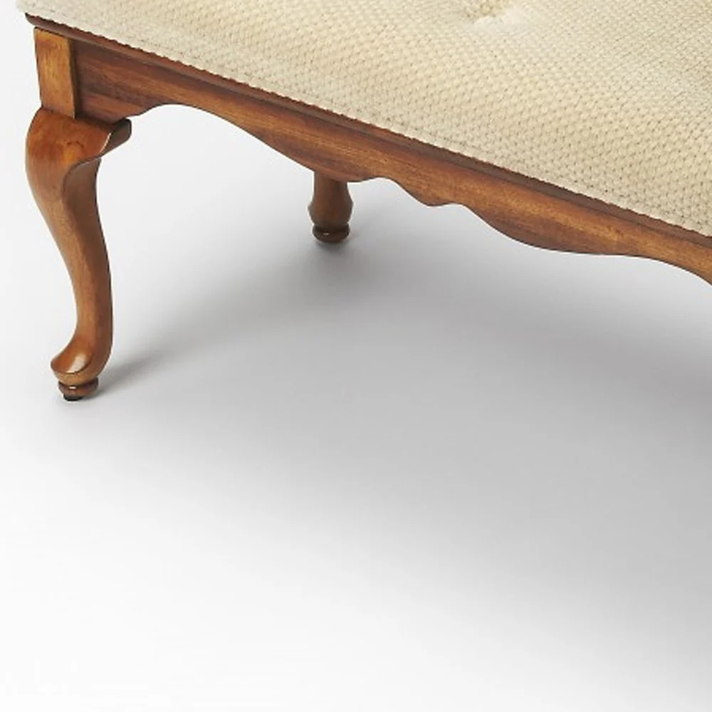 Classic Olive Brown Bench By Homeroots - Image 3