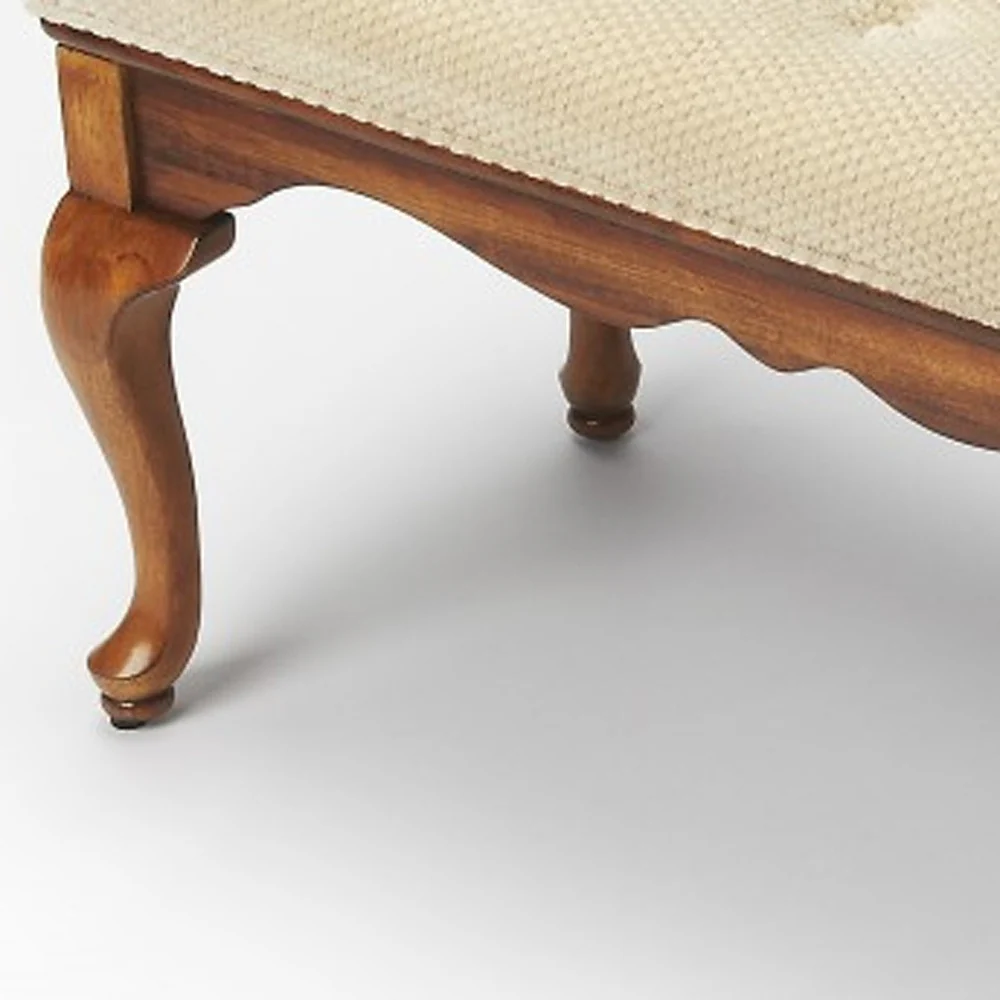Classic Olive Brown Bench By Homeroots - Image 4
