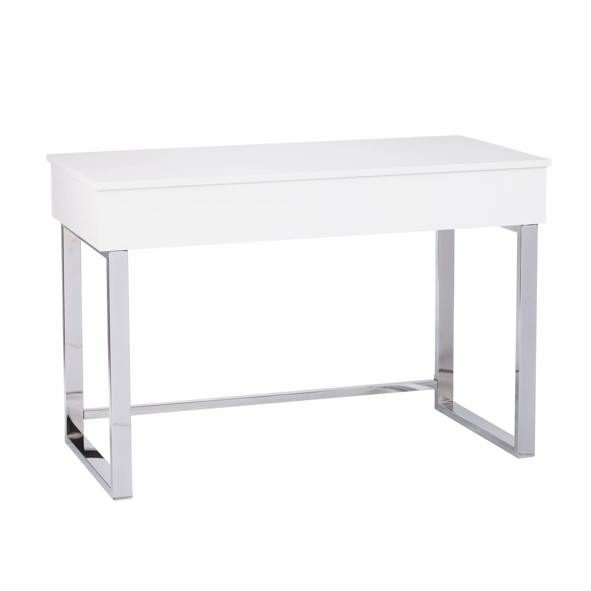 Classic White Adjustable Height Desk By Homeroots - Image 4