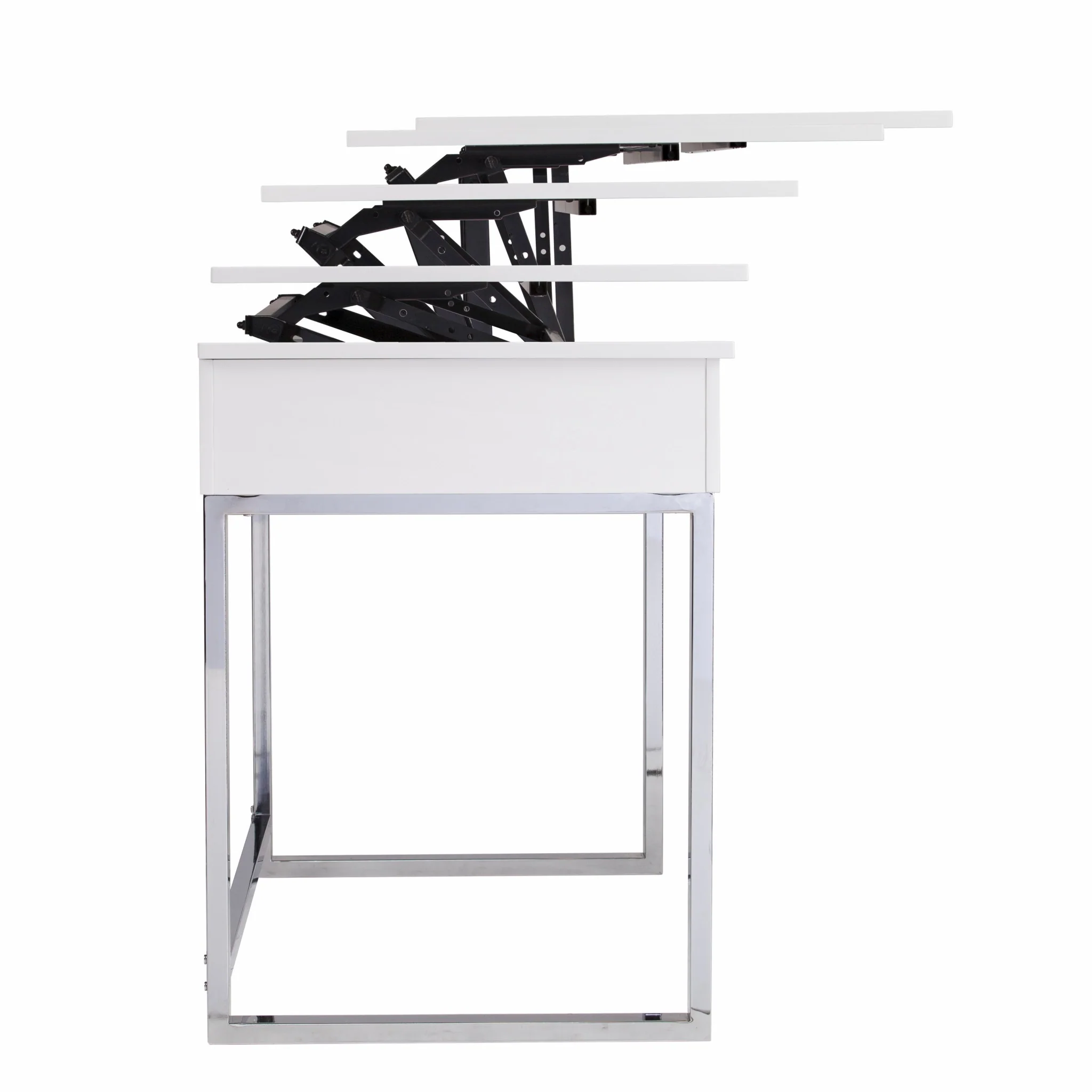 Classic White Adjustable Height Desk By Homeroots - Image 6