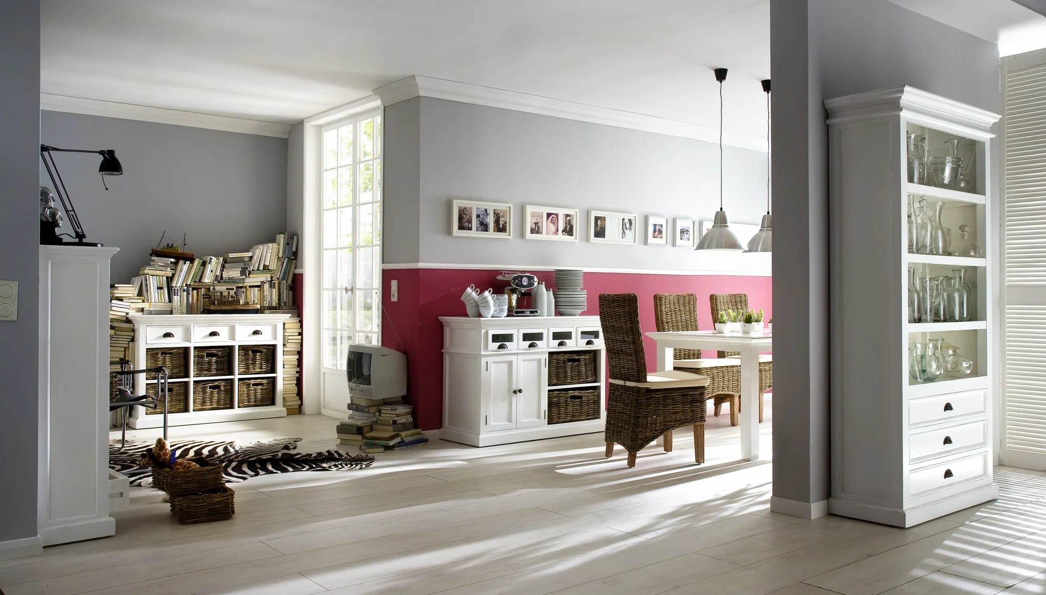 Classic White Bookcase By Homeroots - Image 8