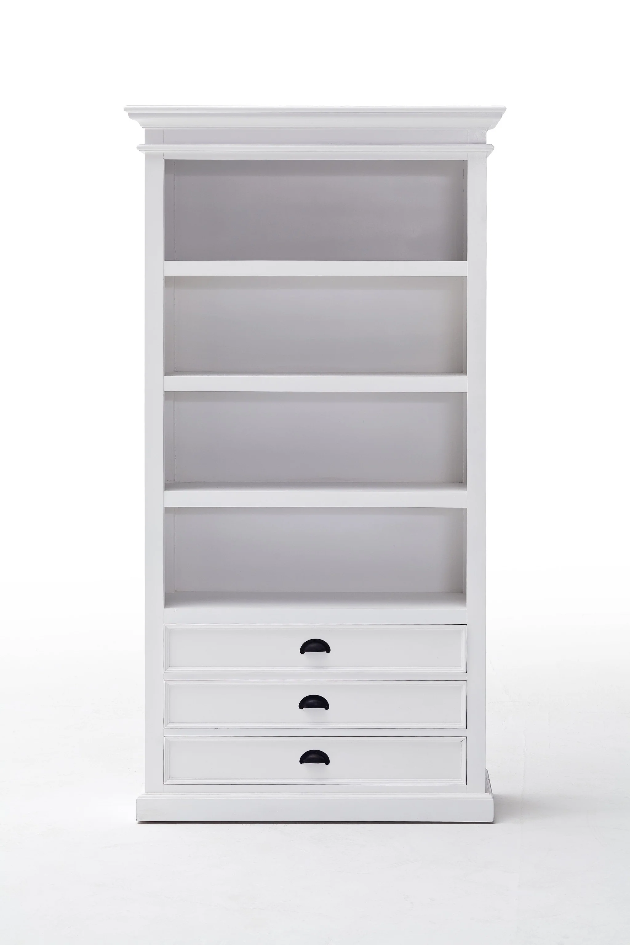 Classic White Bookcase By Homeroots - Image 9