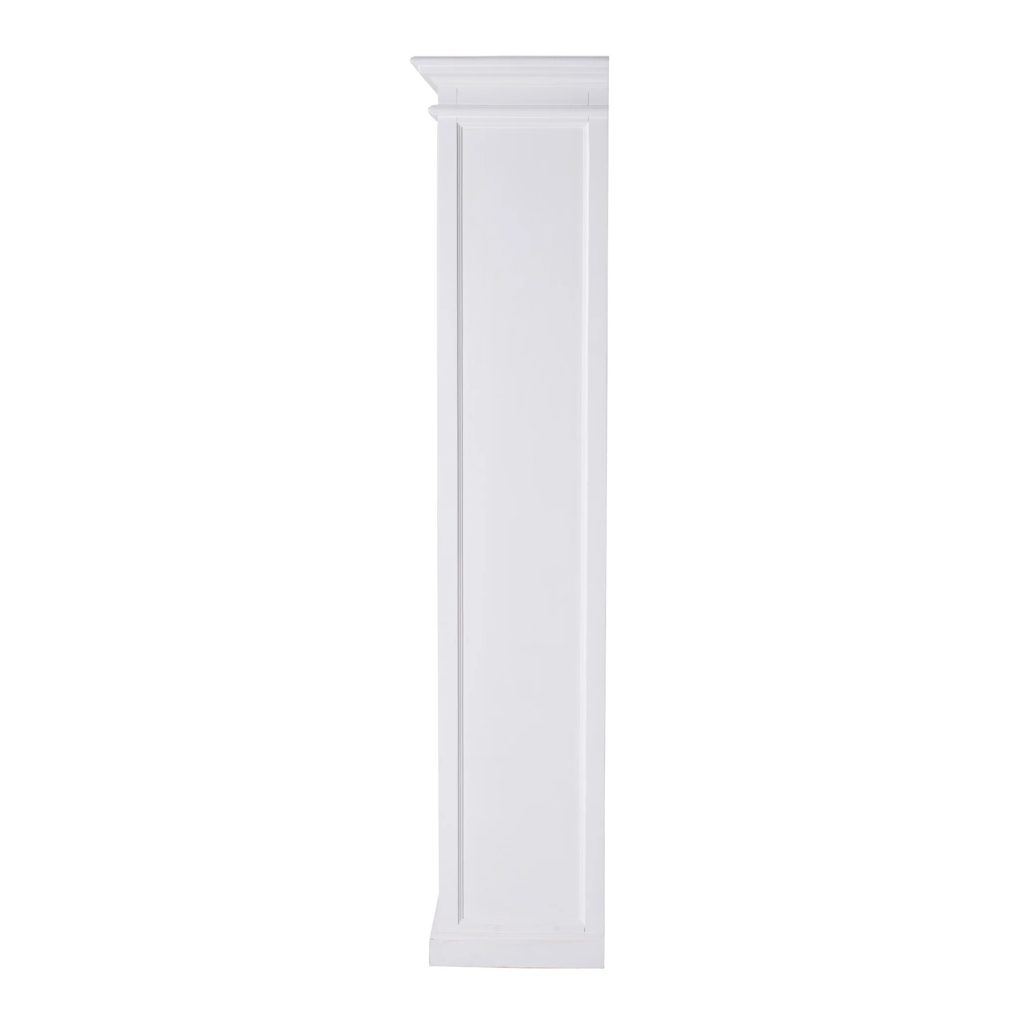 Classic White Bookcase With One Drawer By Homeroots - Image 4