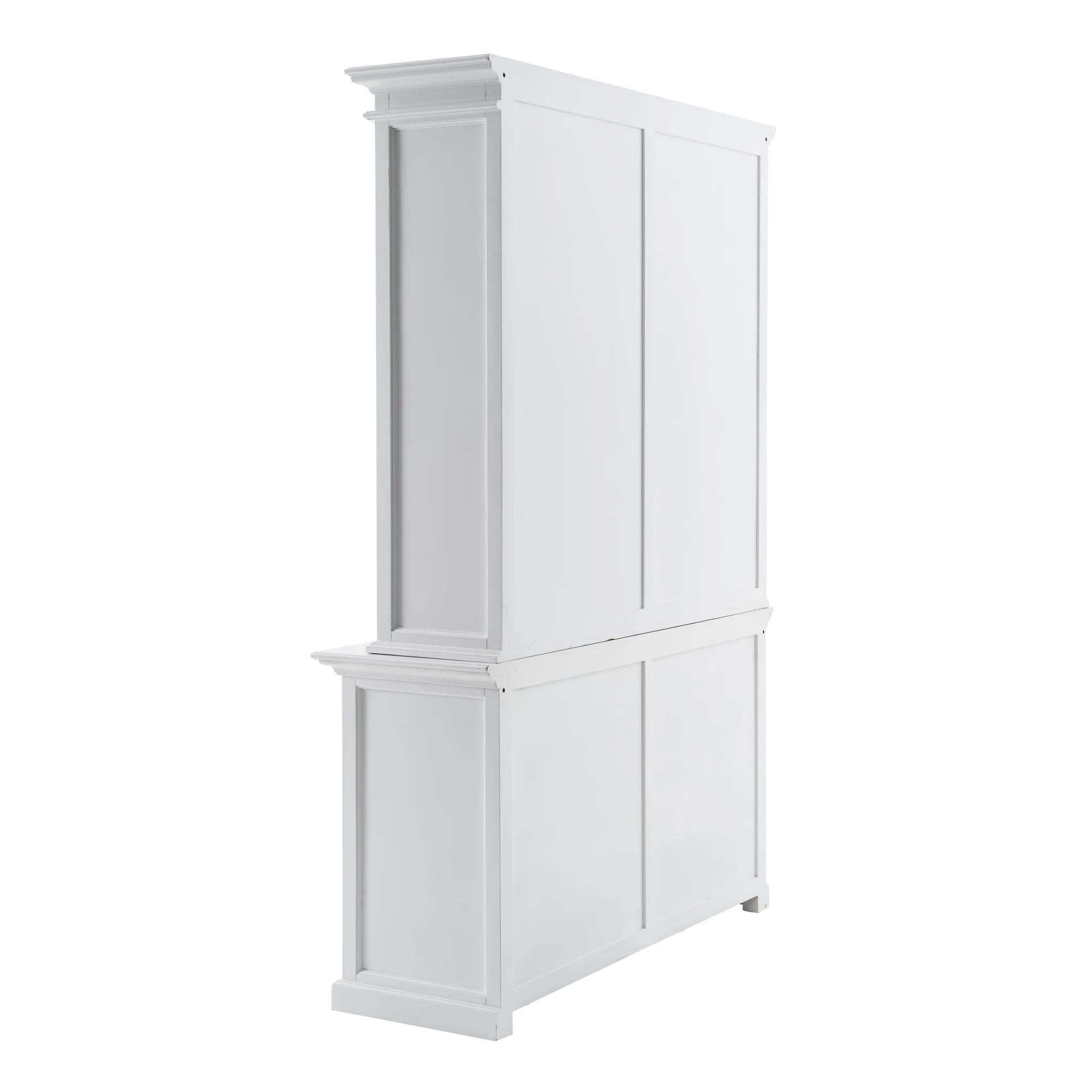 Classic White Buffet Hutch Unit with 2 Adjustable Shelves By Homeroots - Image 14