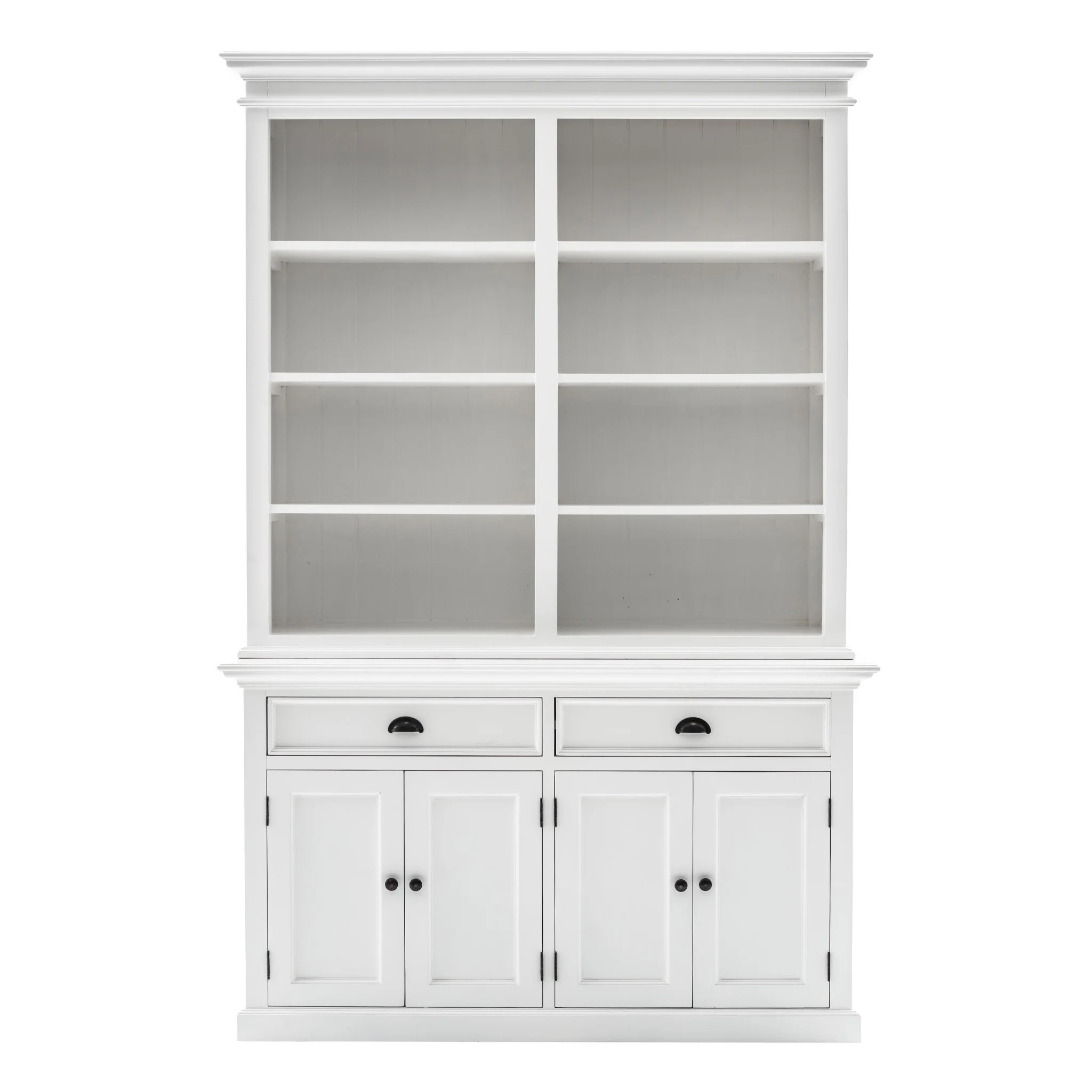 Classic White Buffet Hutch Unit with 2 Adjustable Shelves By Homeroots - Image 19