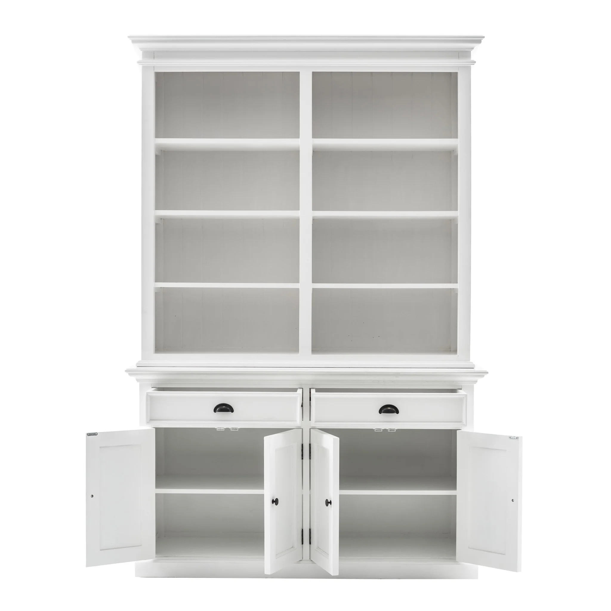 Classic White Buffet Hutch Unit with 2 Adjustable Shelves By Homeroots - Image 20