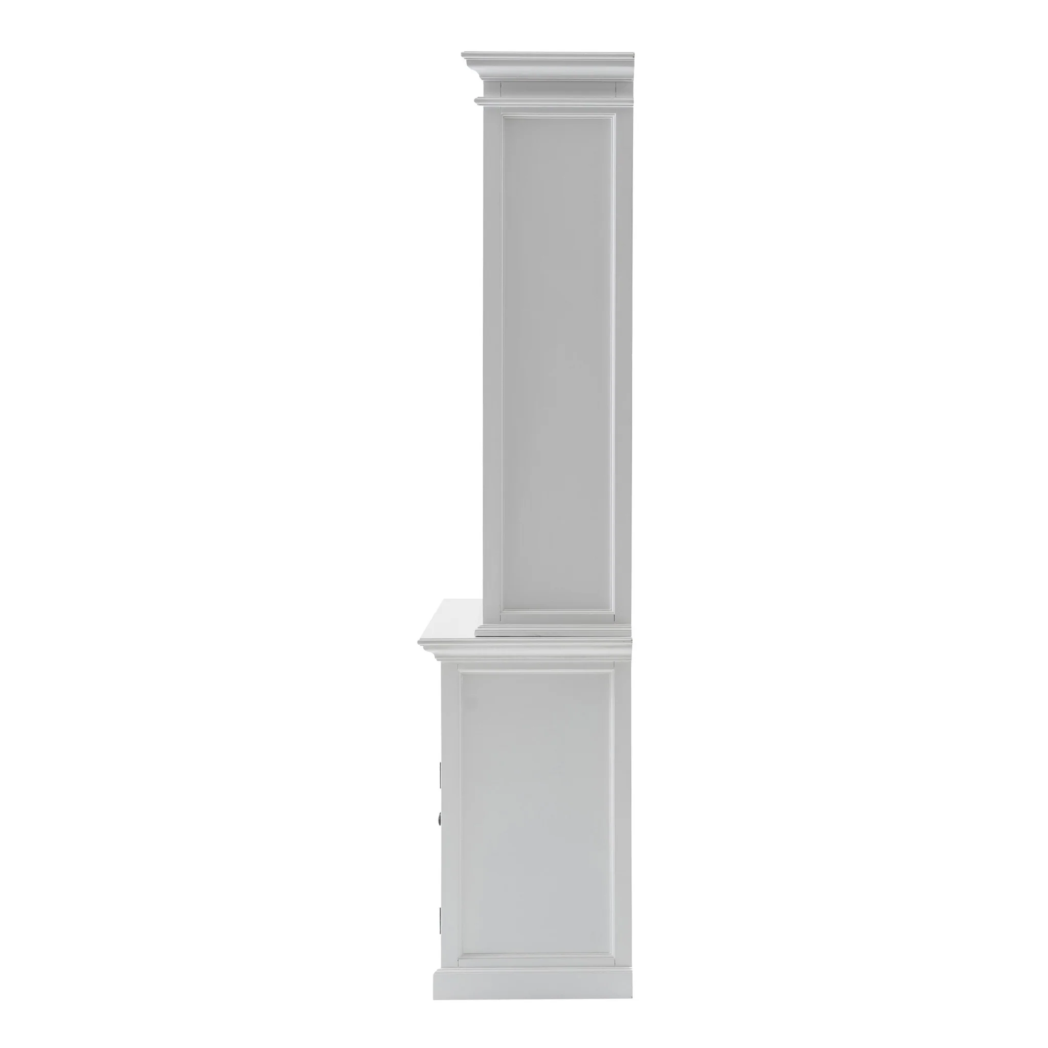 Classic White Buffet Hutch Unit with 2 Adjustable Shelves By Homeroots - Image 22
