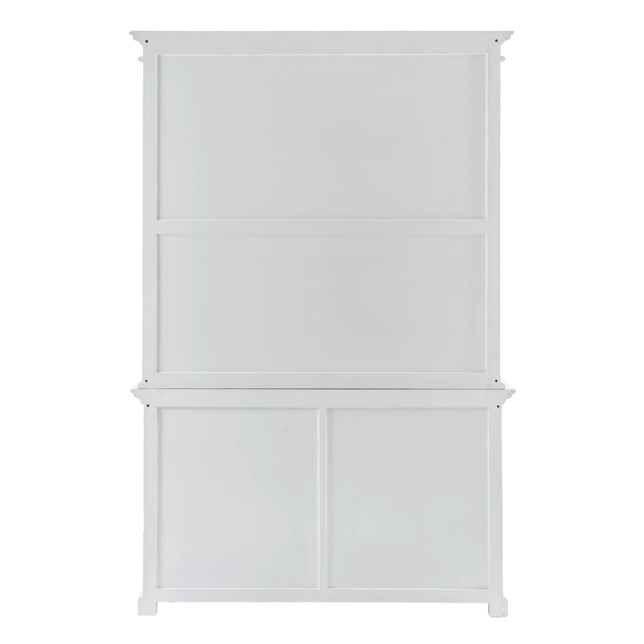 Classic White Buffet Hutch Unit with 2 Adjustable Shelves By Homeroots - Image 6