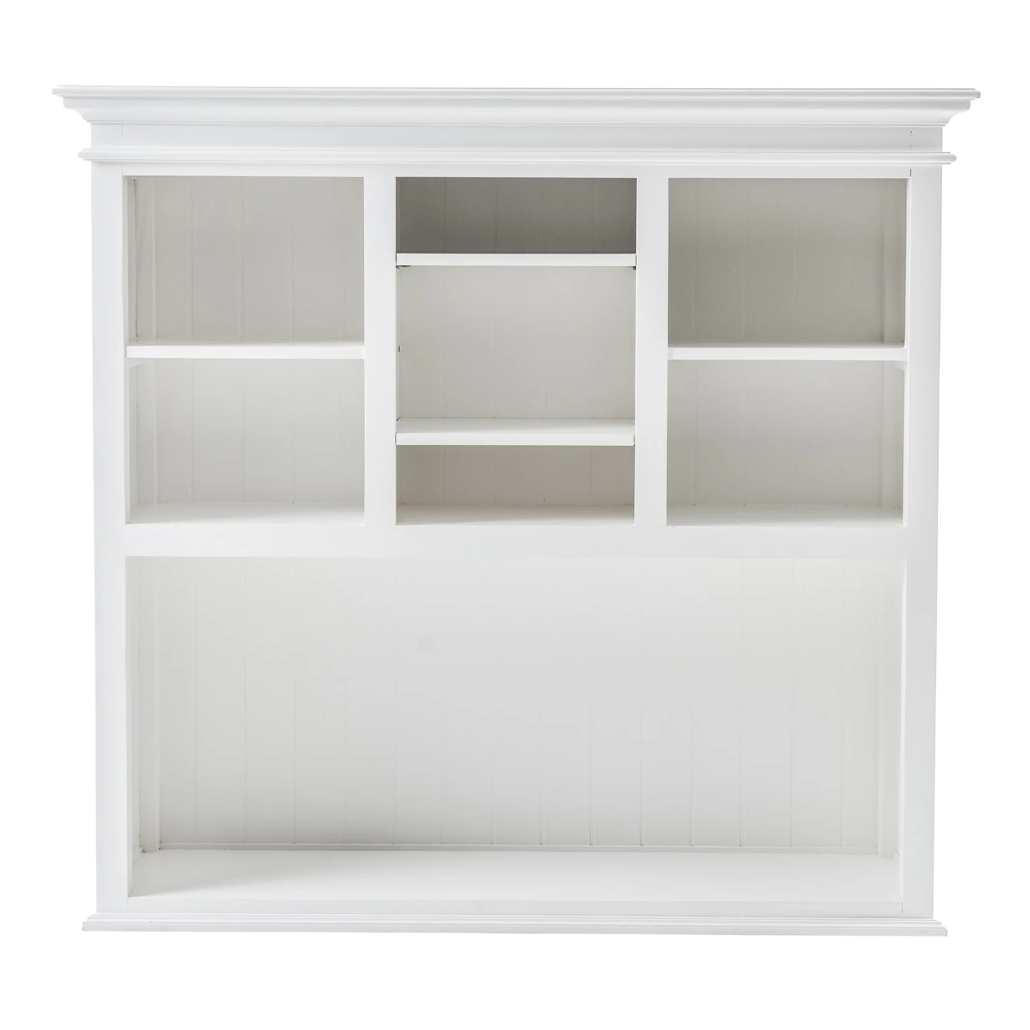 Classic White Buffet Hutch Unit with 2 Adjustable Shelves By Homeroots - Image 7