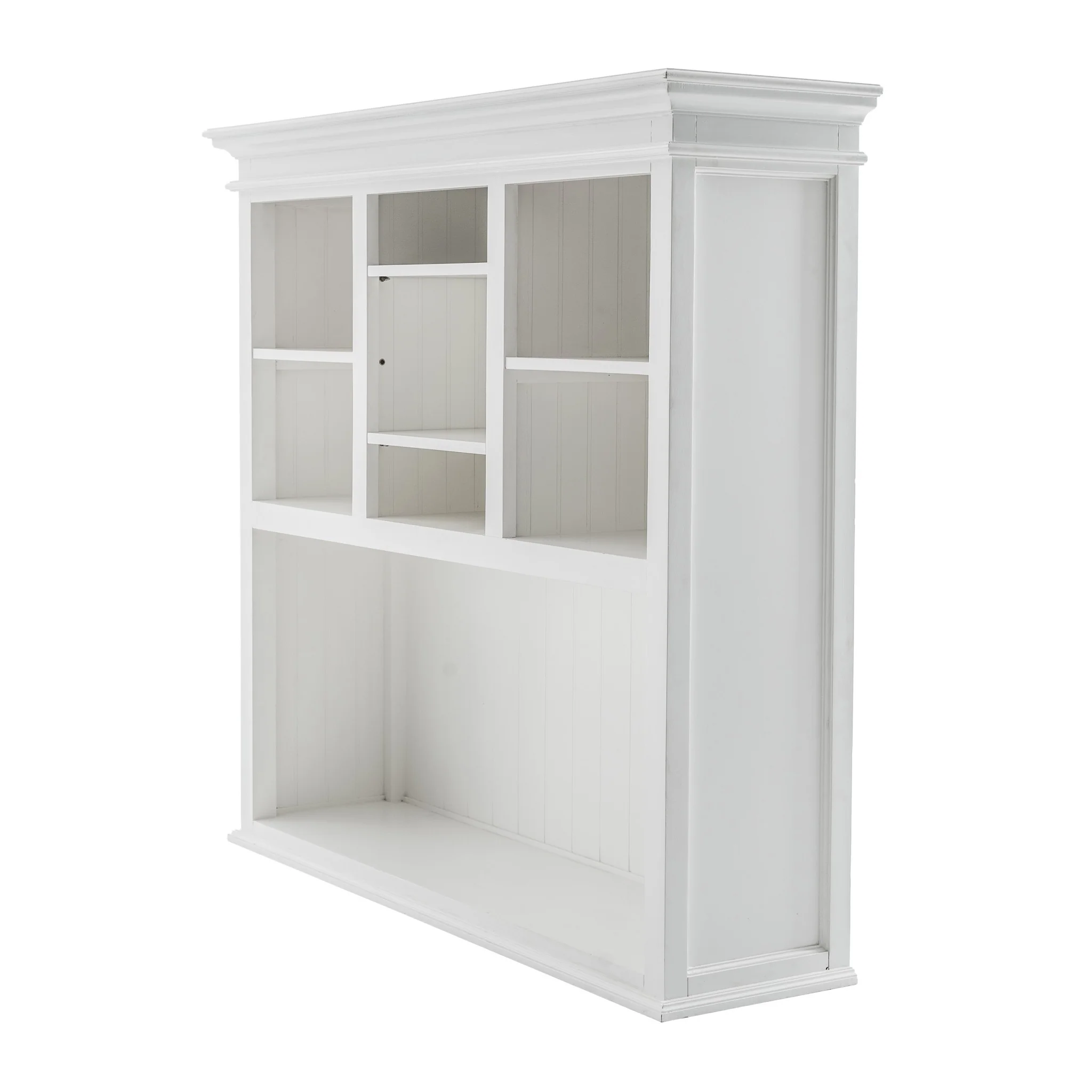 Classic White Buffet Hutch Unit with 2 Adjustable Shelves By Homeroots - Image 8