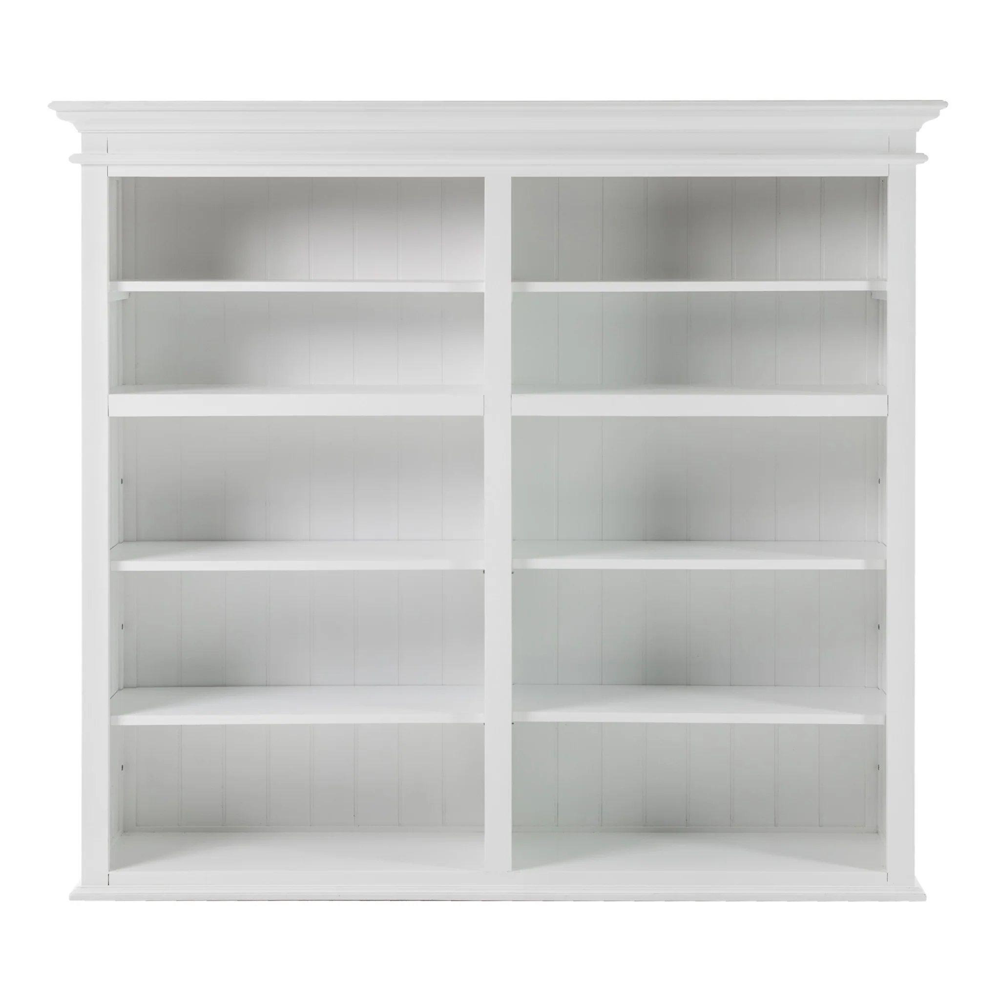 Classic White Double Bay Hutch Unit By Homeroots - Image 6