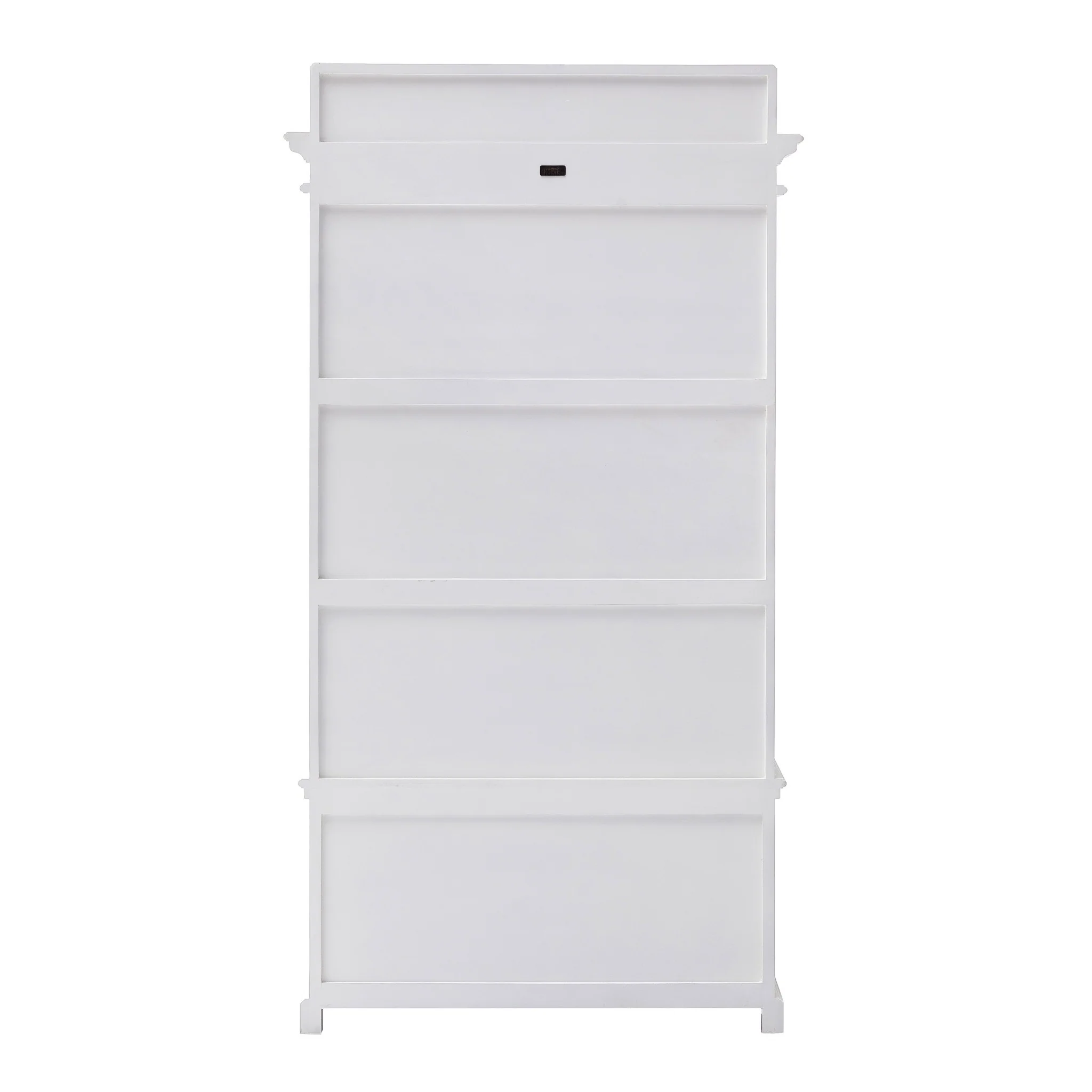 Classic White Entryway Coat Rack and Bench with Drawers By Homeroots - Image 7