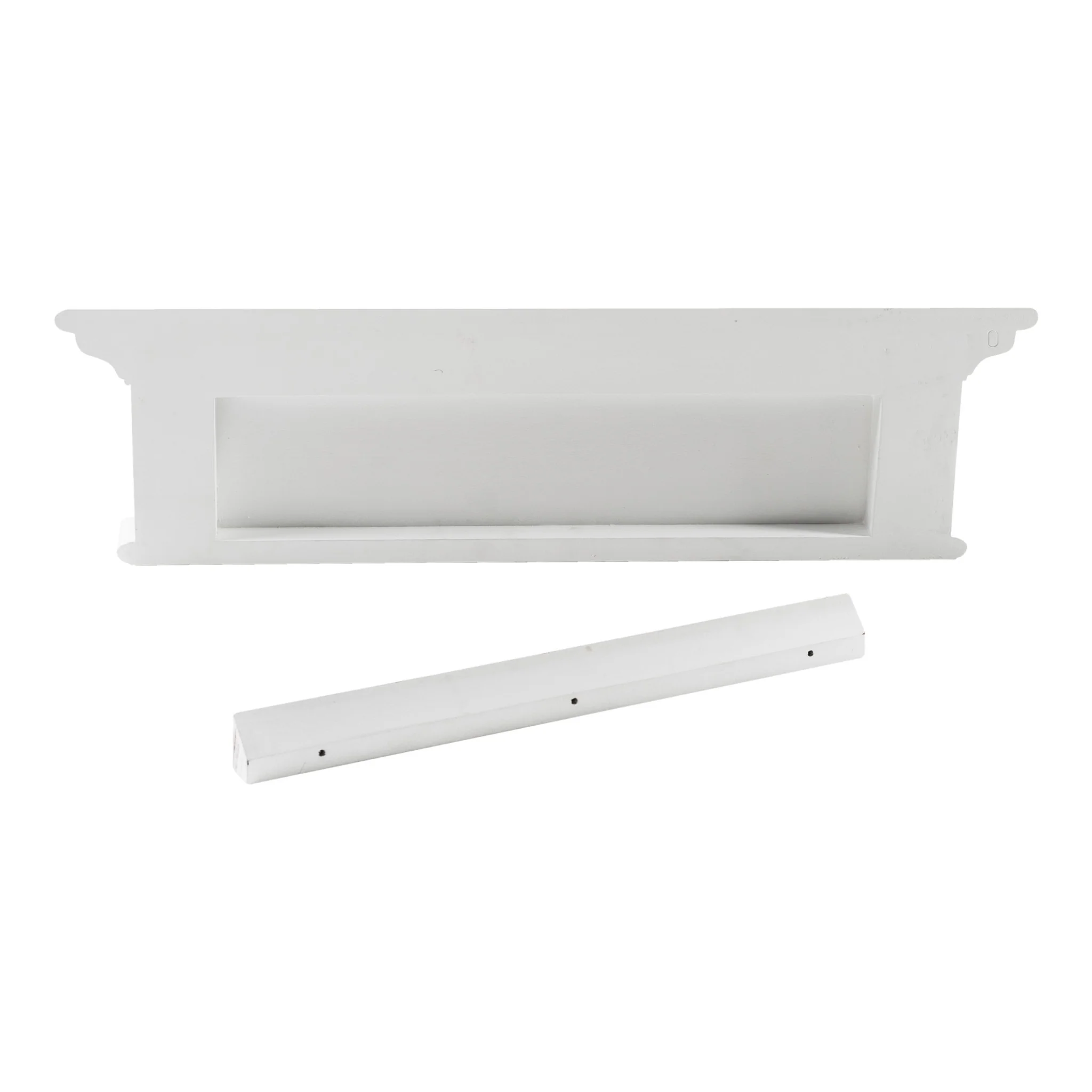 Classic White Four Hook Hanging Coat Rack By Homeroots - Image 4