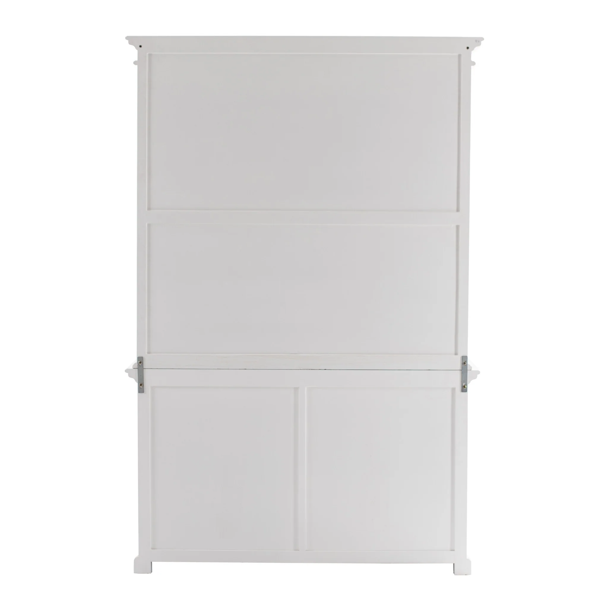 Classic White Glass Display Hutch By Homeroots - Image 6