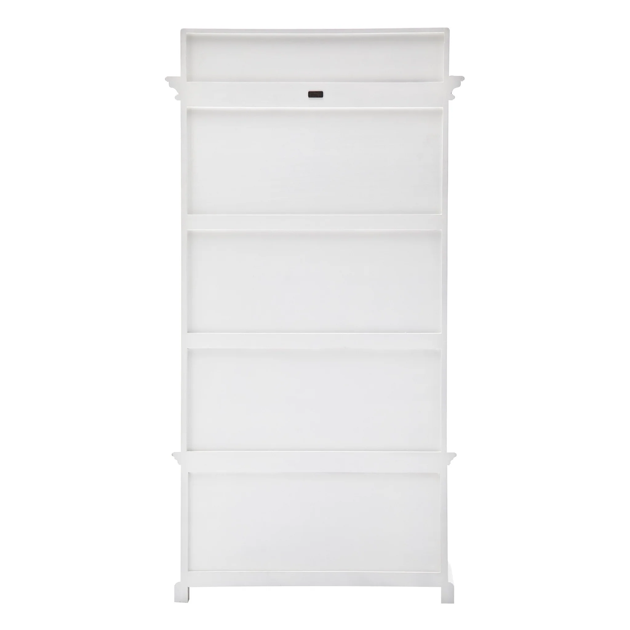 Classic White Hall Tree Coat Rack with Drawers By Homeroots - Image 5
