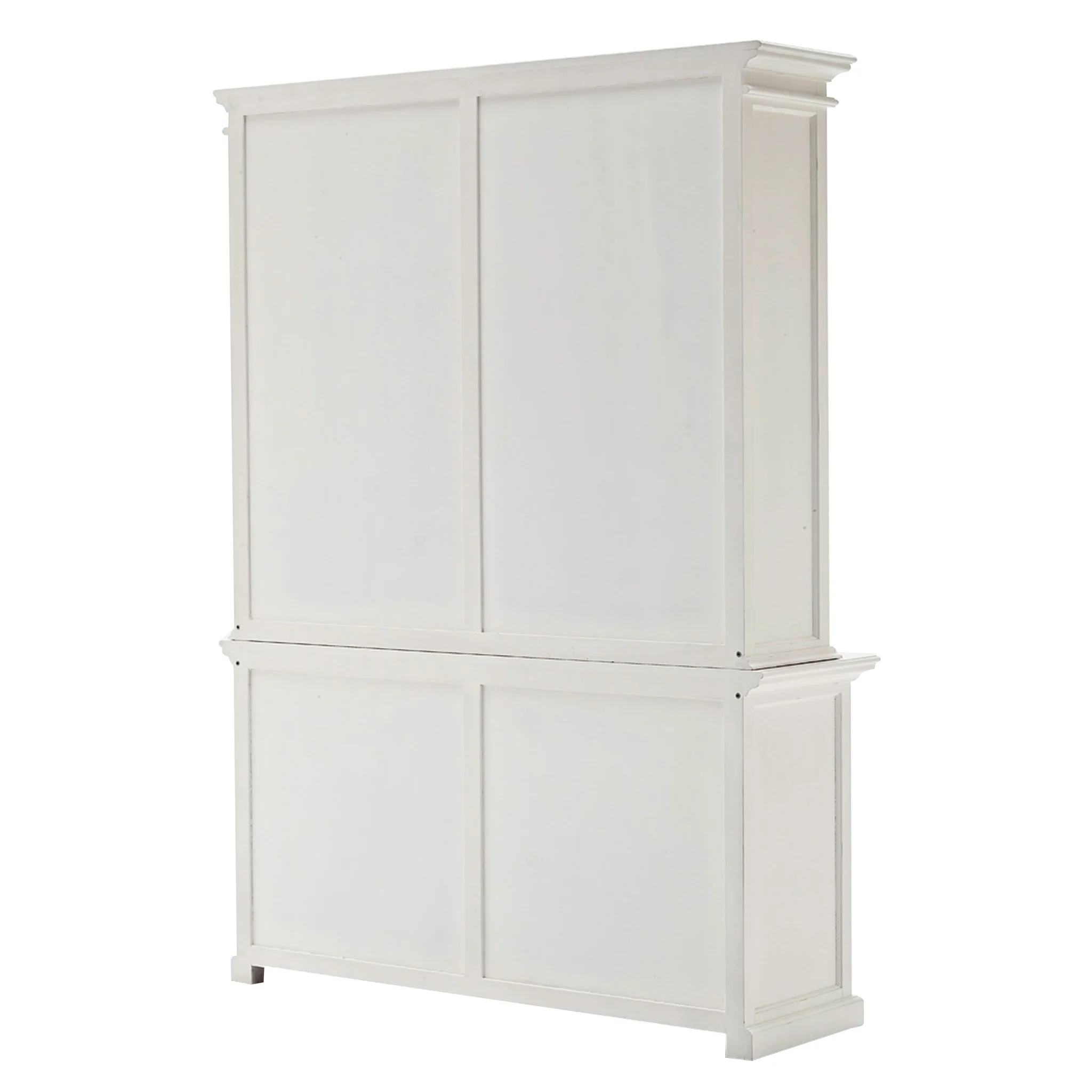 Classic White Hutch Bookcase Unit By Homeroots - Image 6