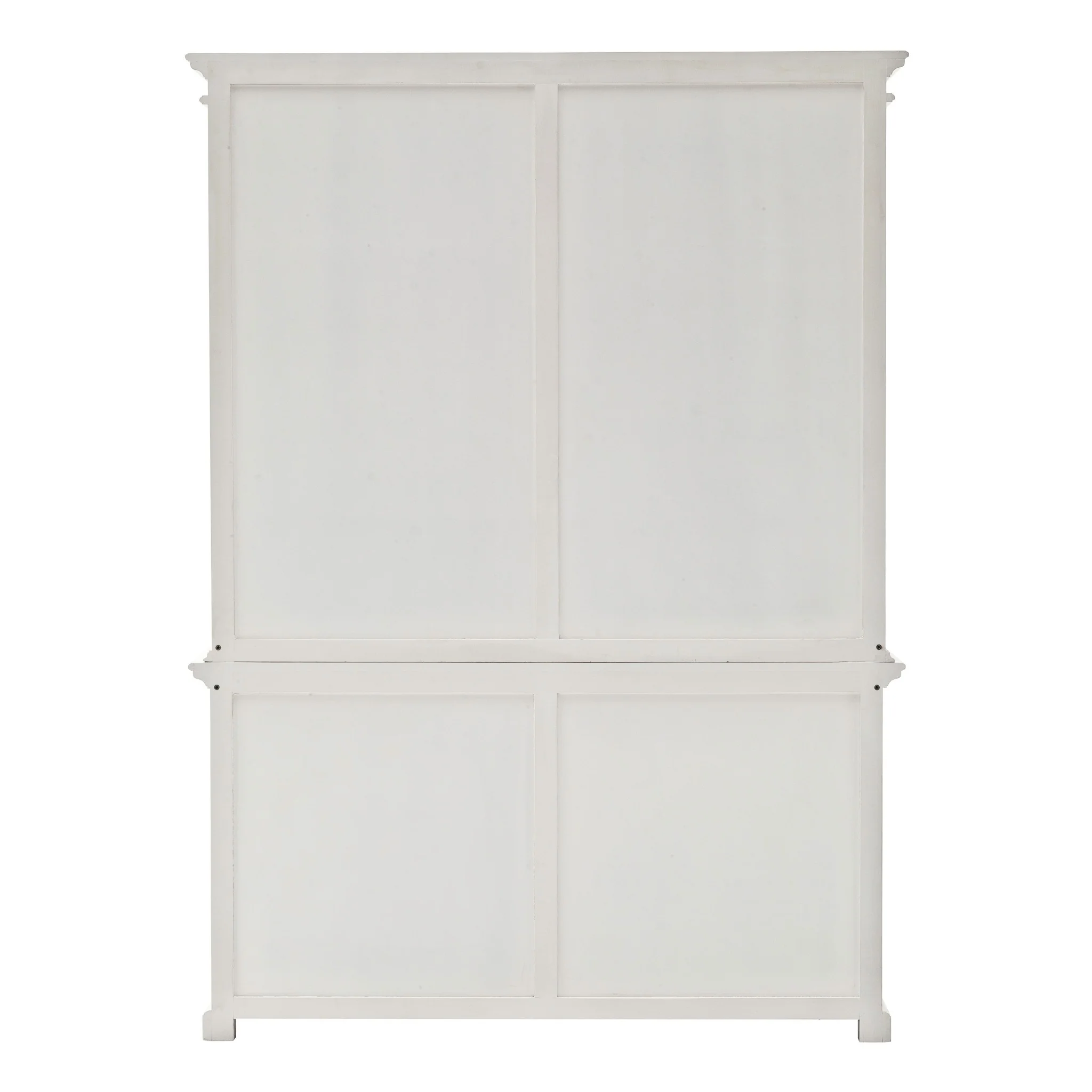 Classic White Hutch Bookcase Unit By Homeroots - Image 7
