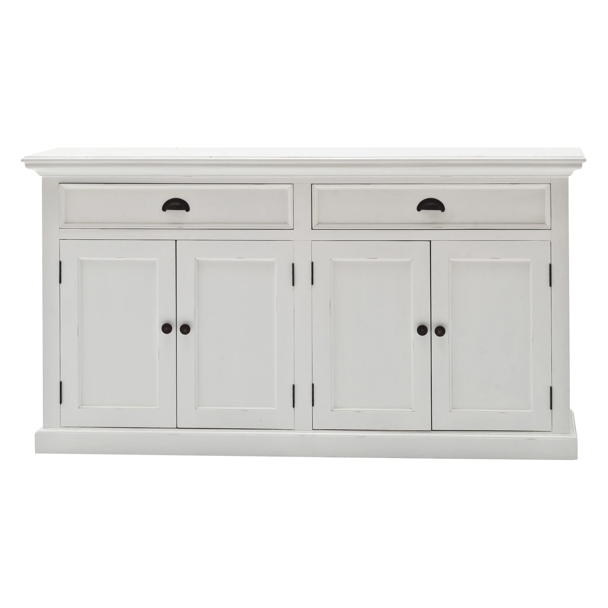 Classic White Hutch Bookcase Unit By Homeroots - Image 8