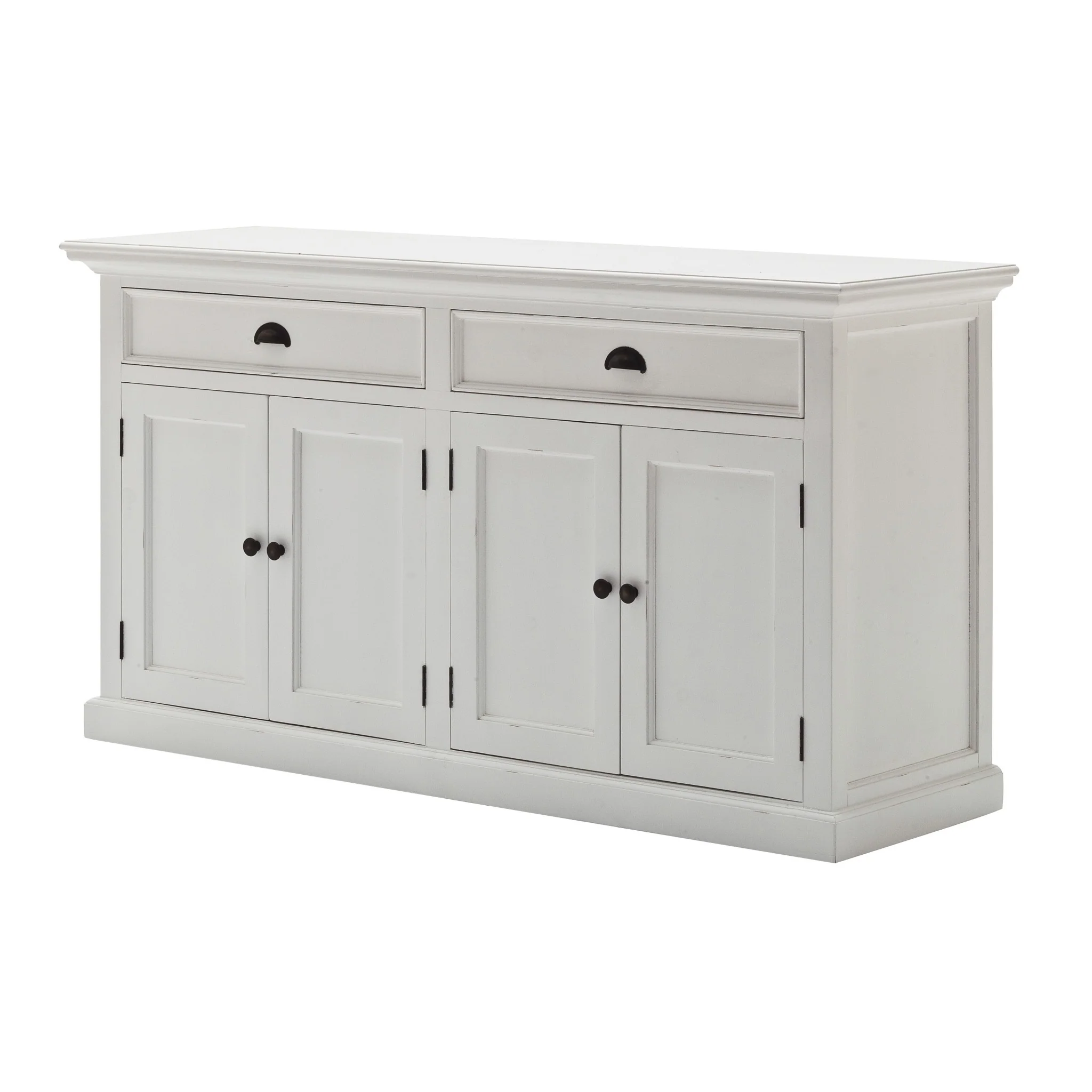 Classic White Hutch Bookcase Unit By Homeroots - Image 9