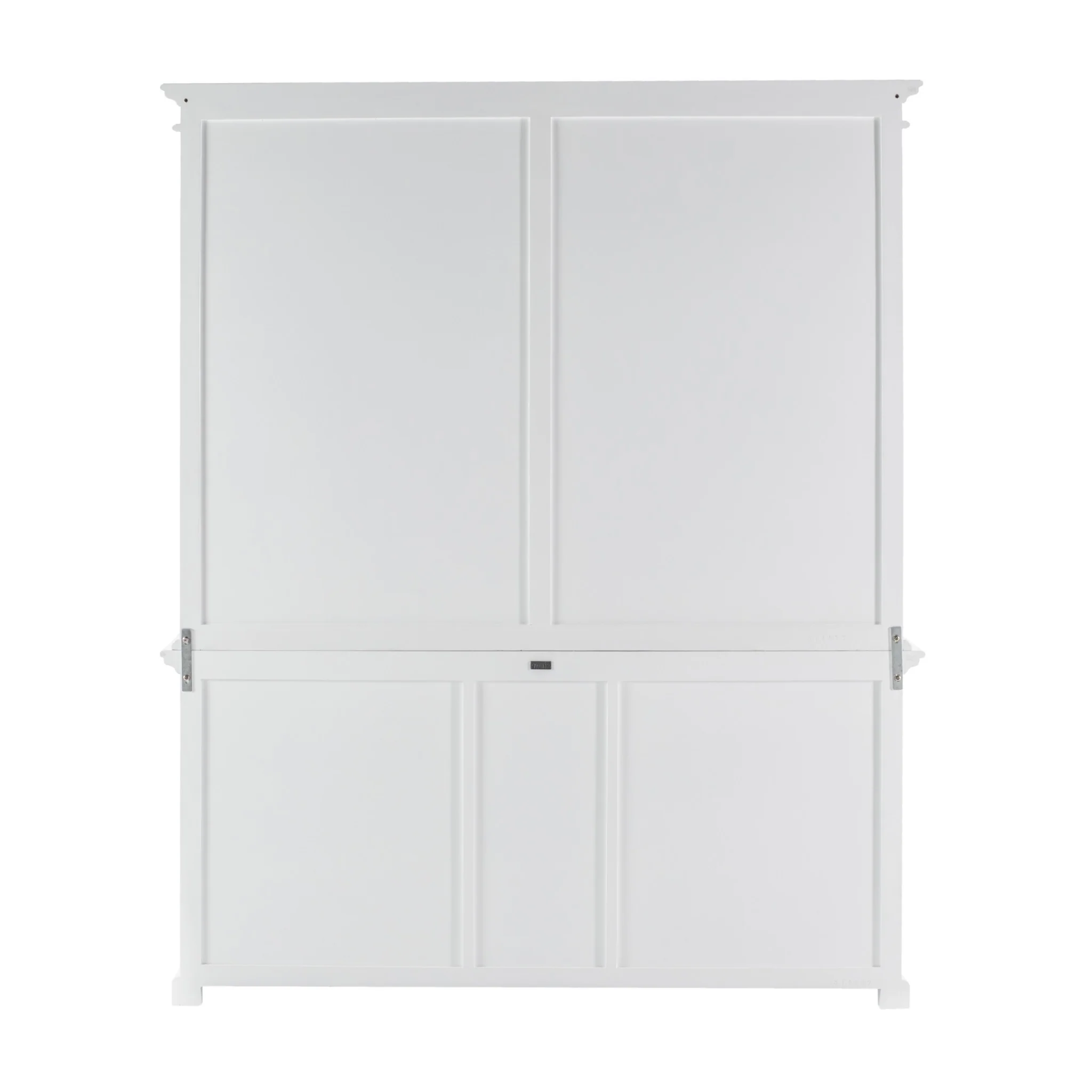 Classic White Hutch Bookcase with 5 Doors and 3 Drawers By Homeroots - Image 7