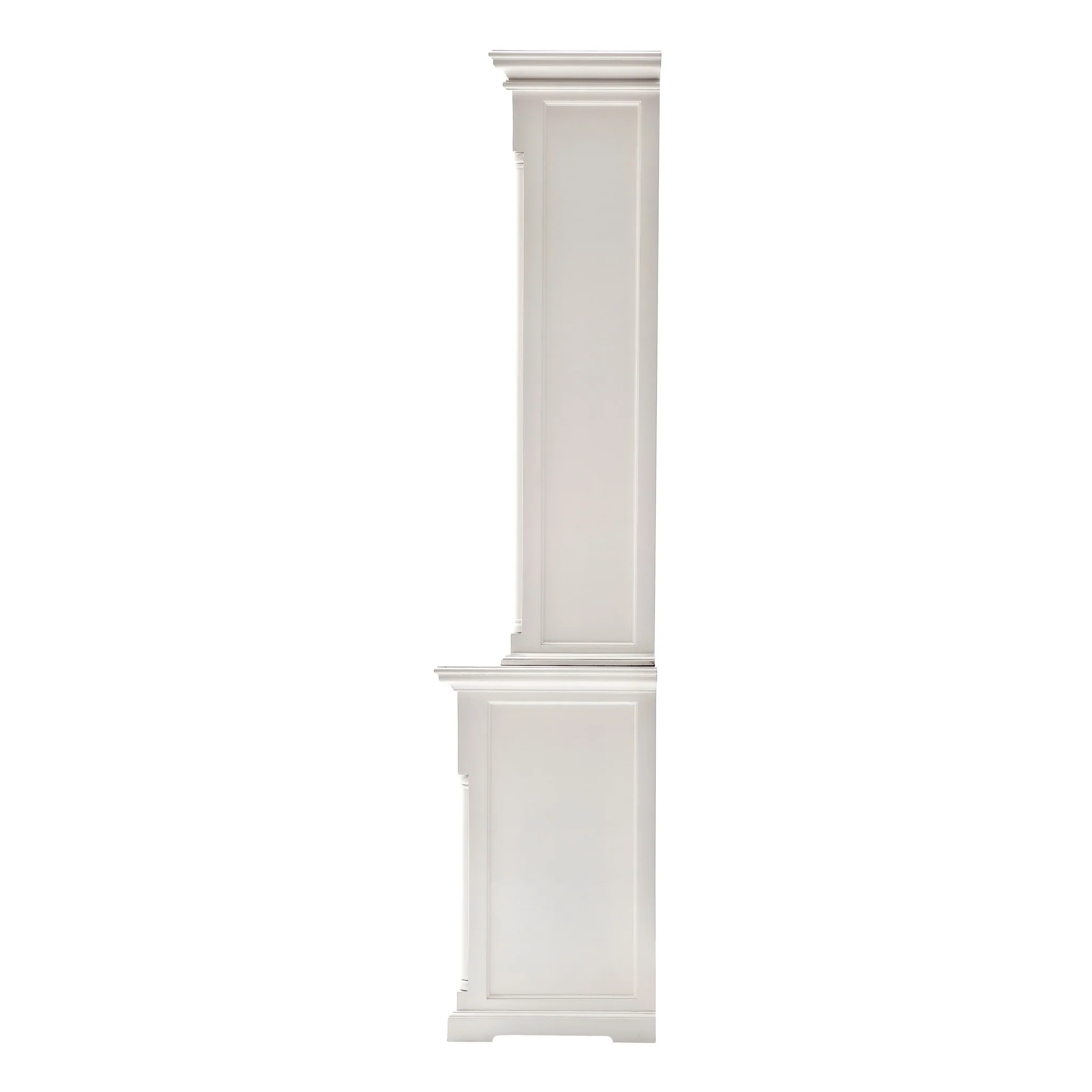 Classic White Hutch Cabinet By Homeroots - Image 4