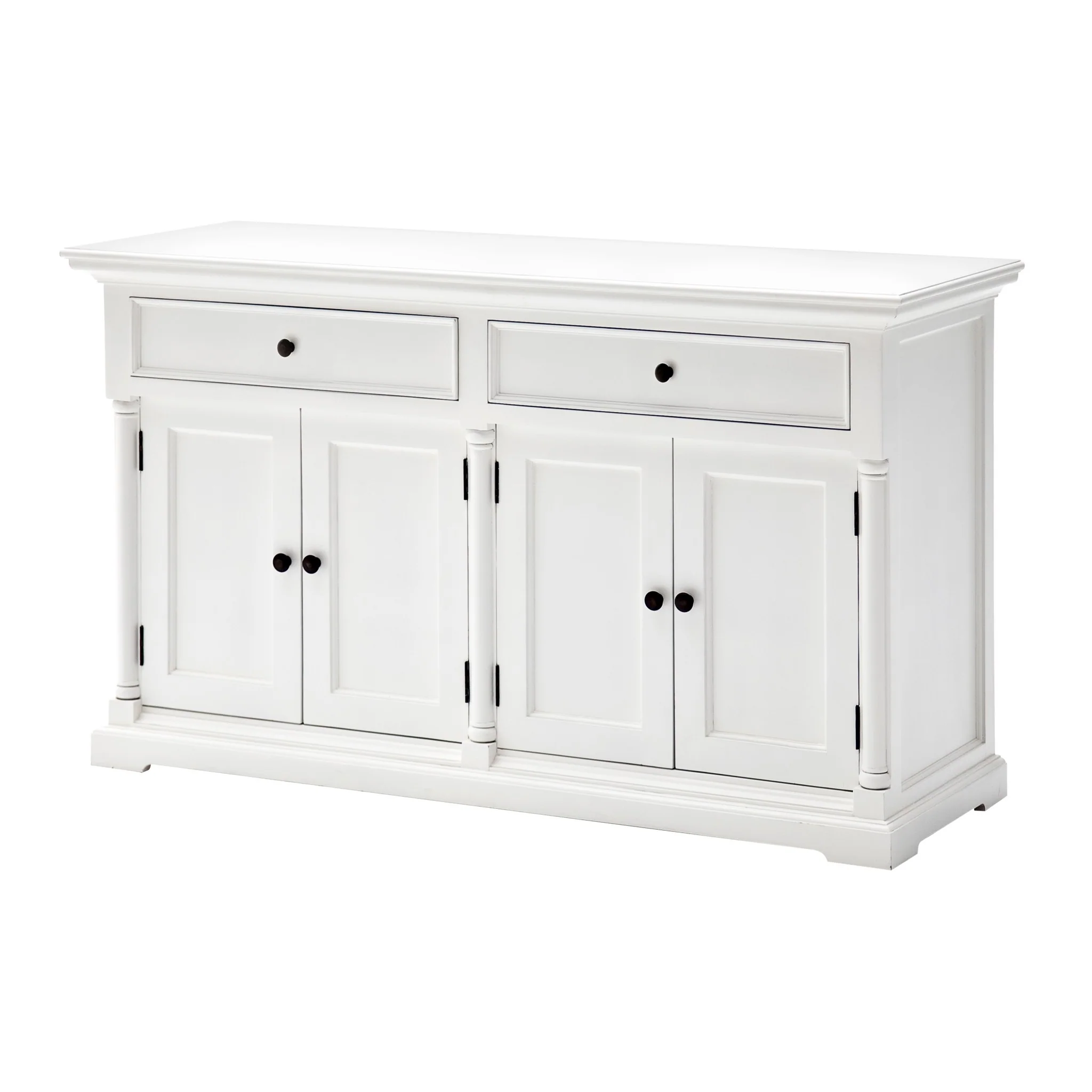 Classic White Hutch Cabinet By Homeroots - Image 7