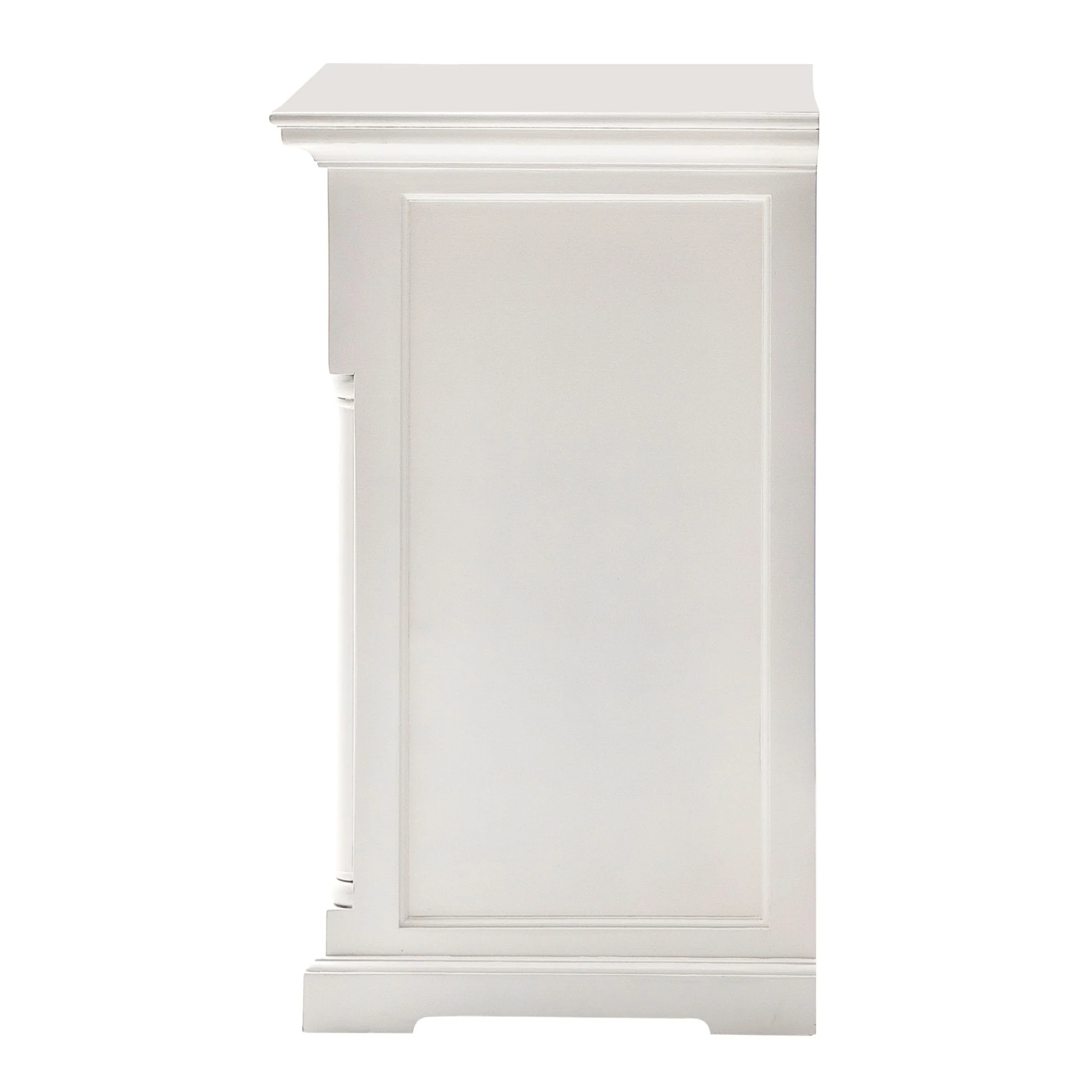 Classic White Hutch Cabinet By Homeroots - Image 9