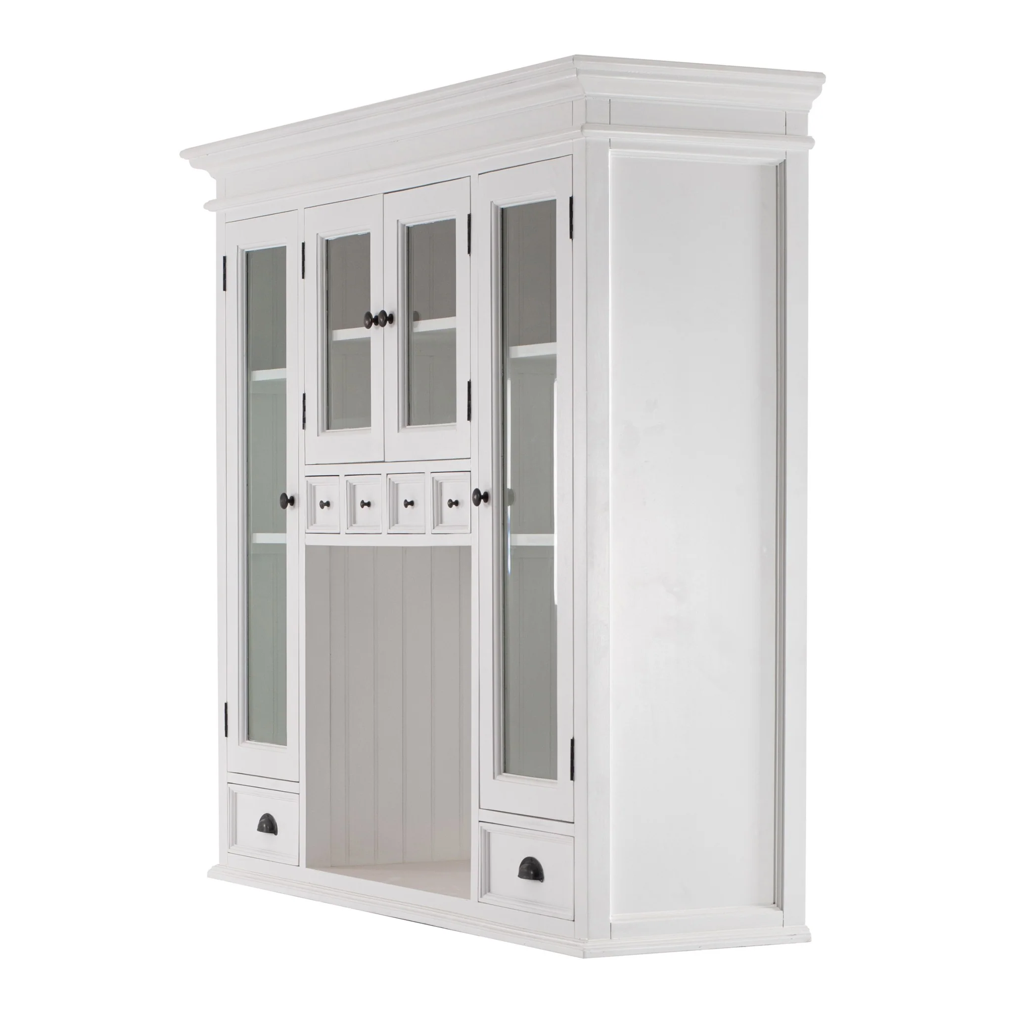 Classic White Kitchen Hutch By Homeroots - Image 7