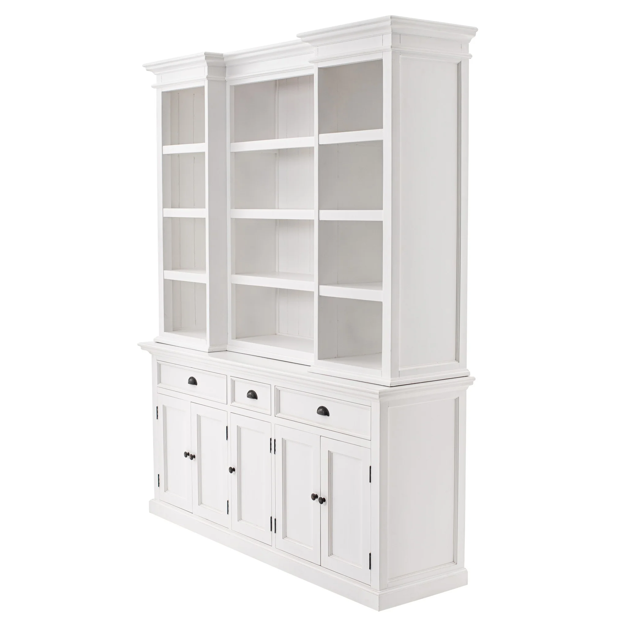 Classic White Large Kitchen Hutch By Homeroots - Image 2