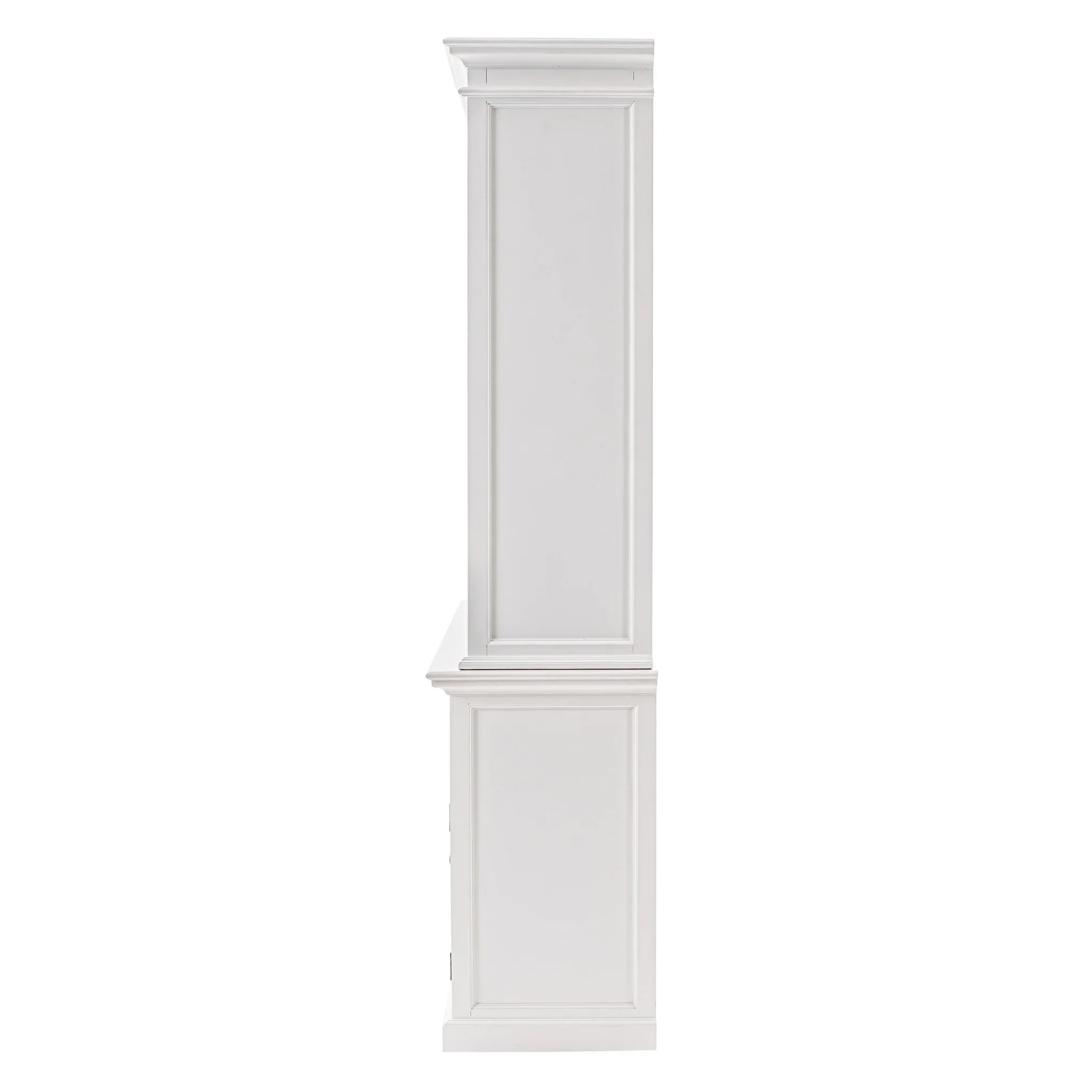 Classic White Large Kitchen Hutch By Homeroots - Image 4