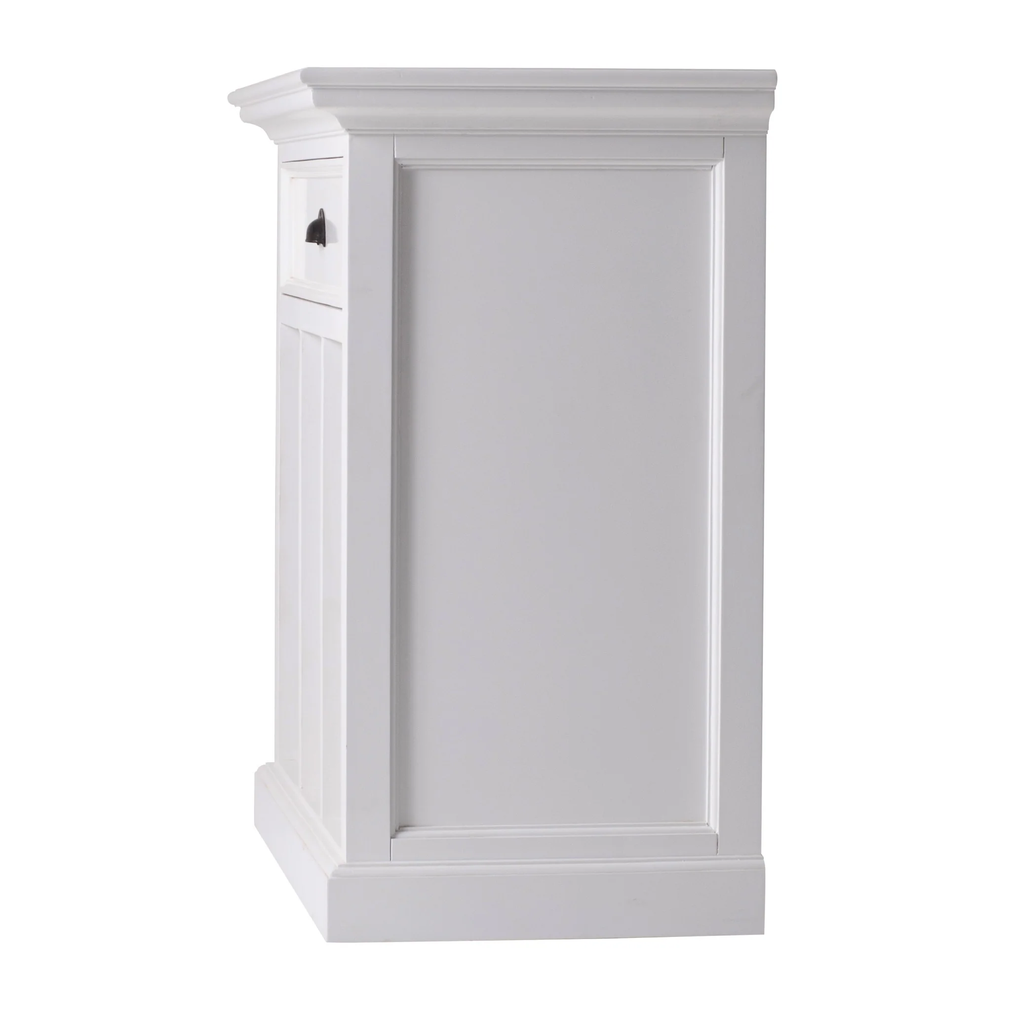 Classic White Large Nightstand With Dividers By Homeroots - Image 2