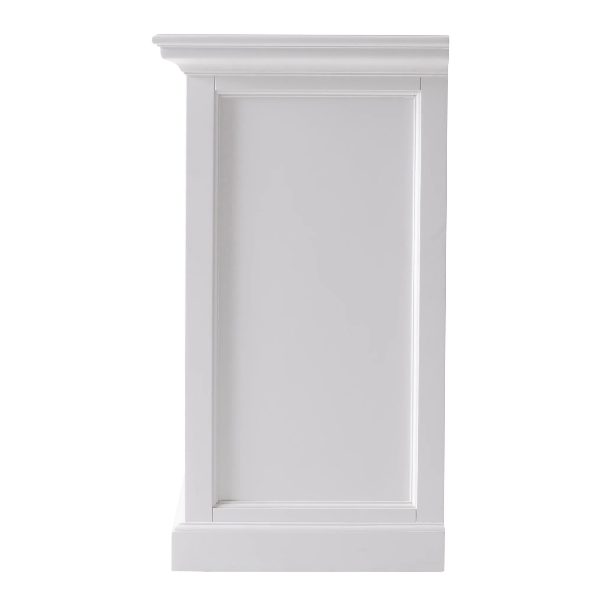 Classic White Large Nightstand With Dividers By Homeroots - Image 3