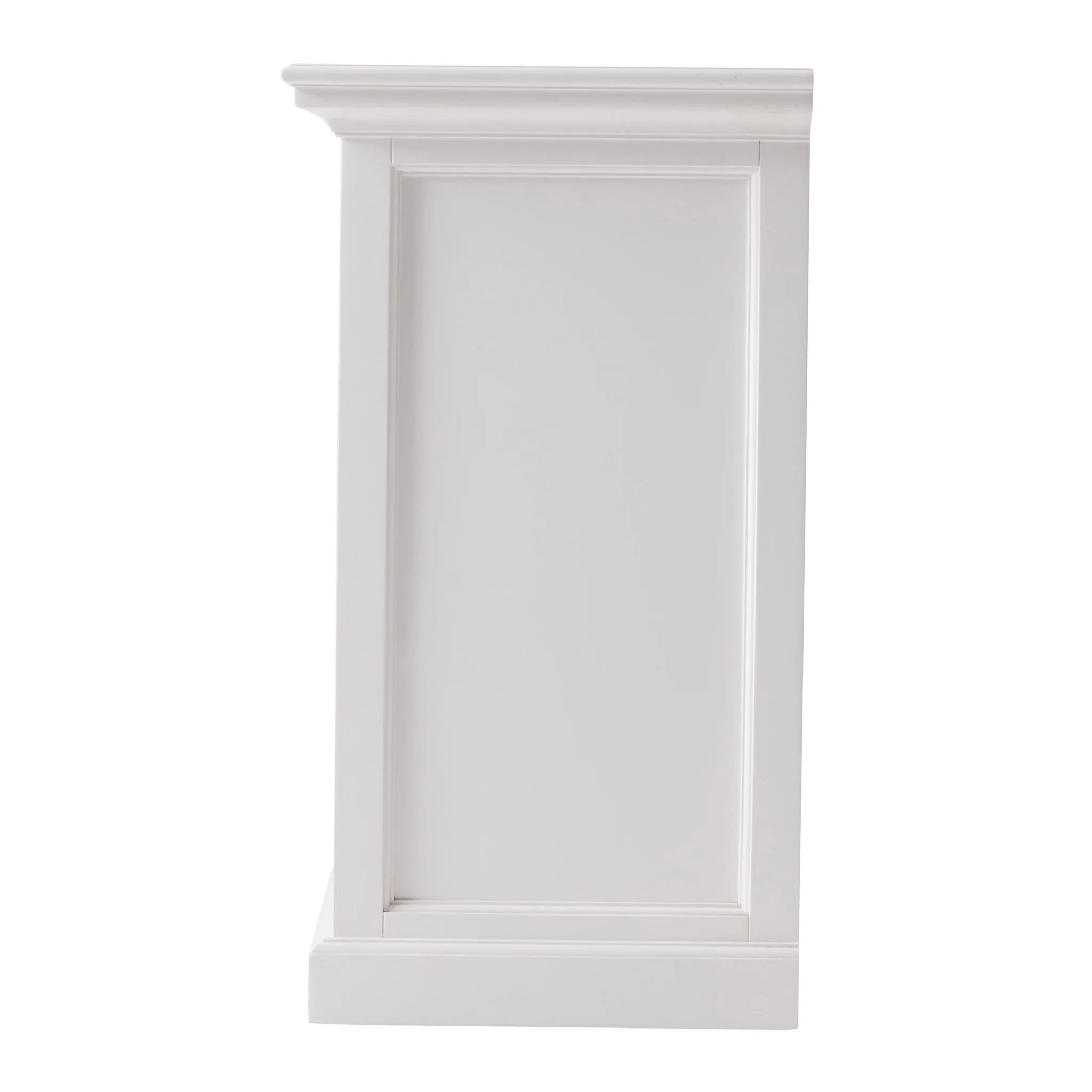 Classic White Large Nightstand With Shelves By Homeroots - Image 6