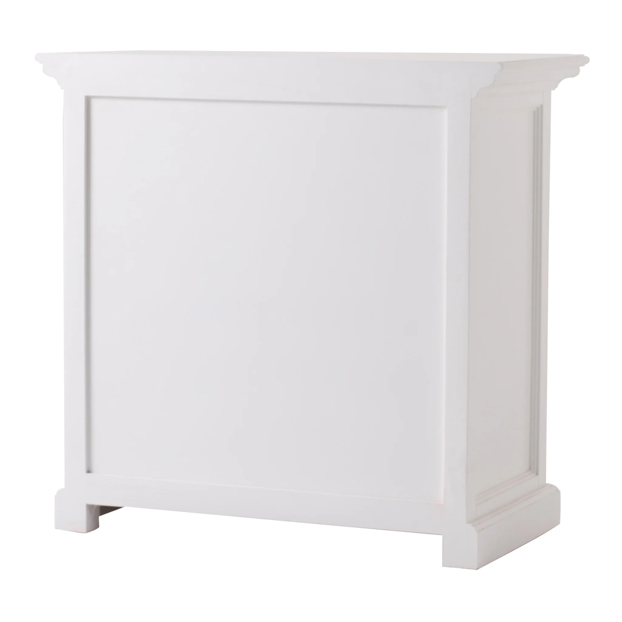 Classic White Large Nightstand With Shelves By Homeroots - Image 7