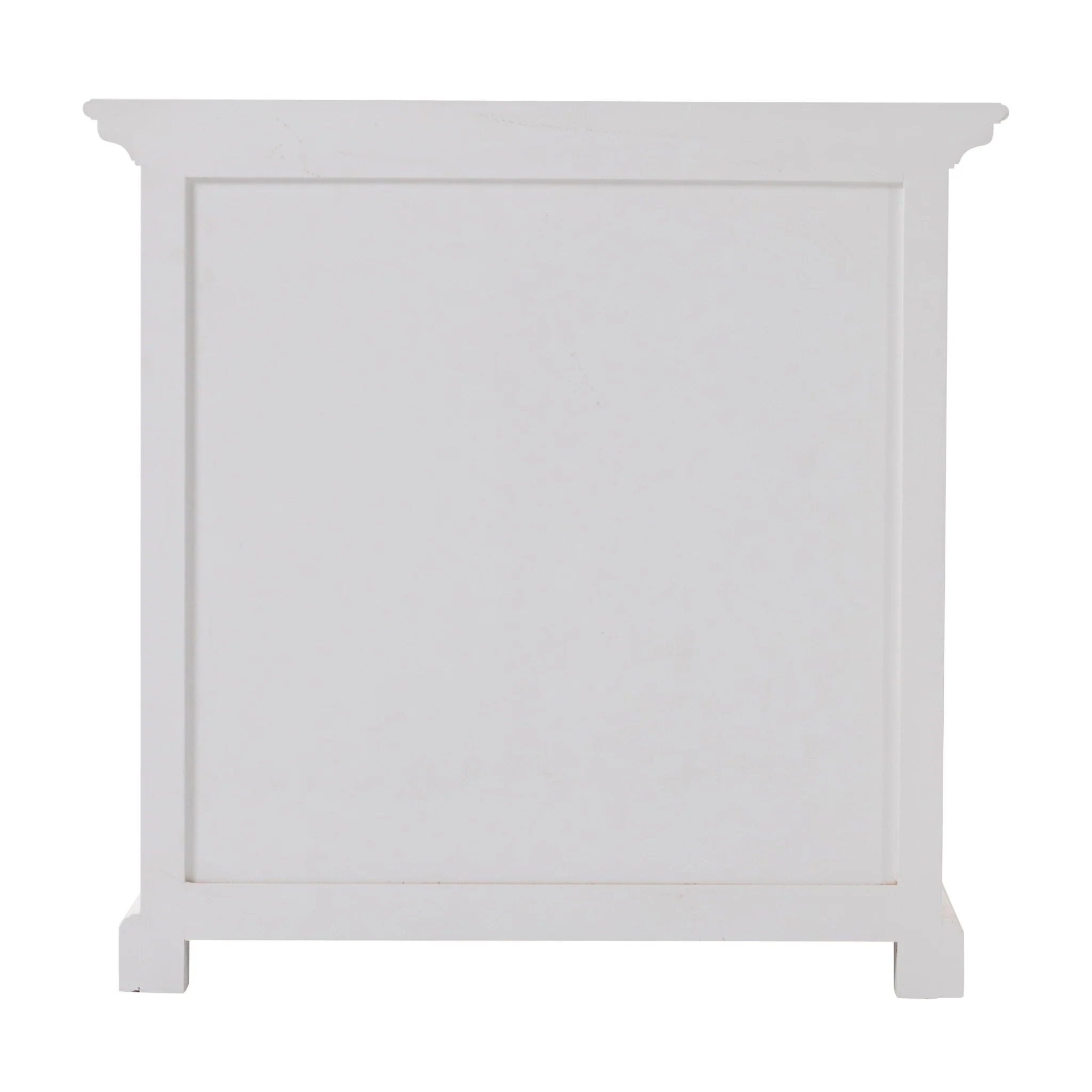 Classic White Large Three Drawer Nightstand By Homeroots - Image 6