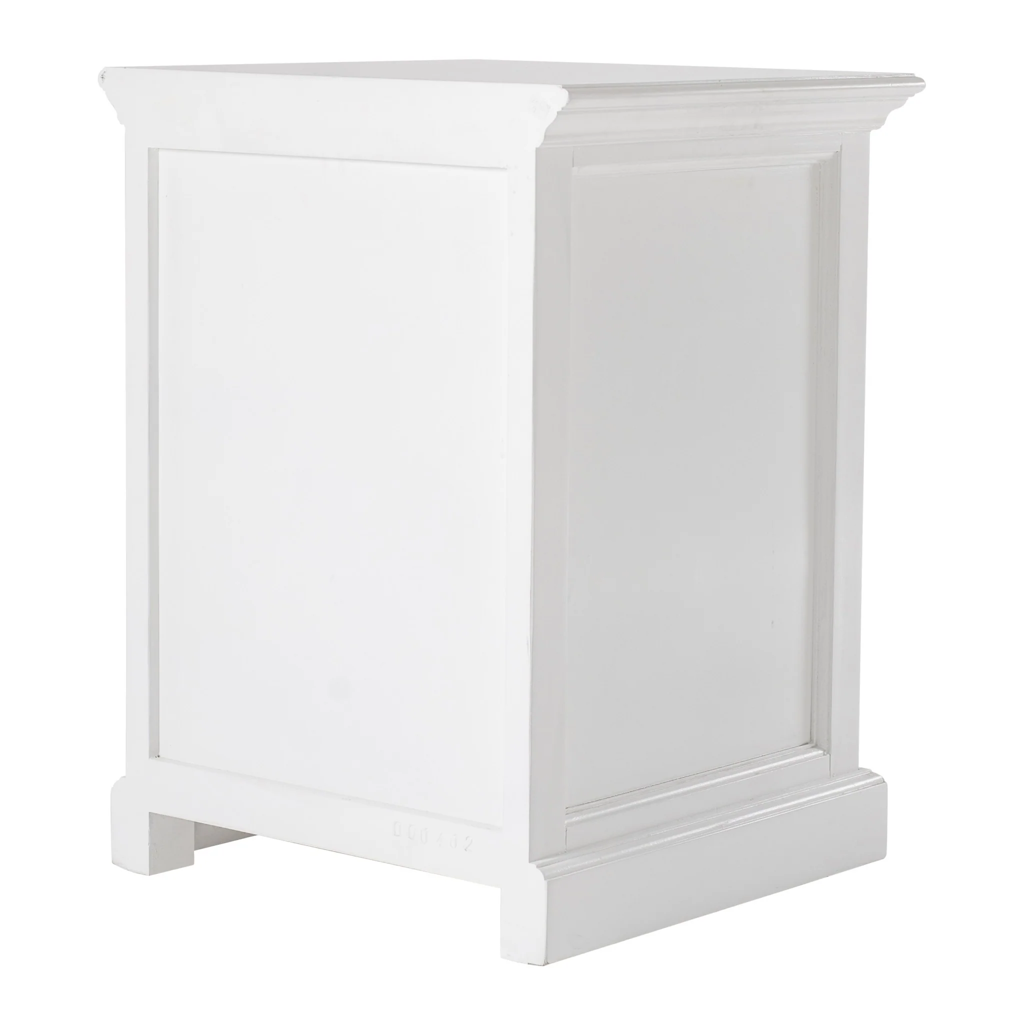 Classic White Nightstand With Shelves By Homeroots - Image 4