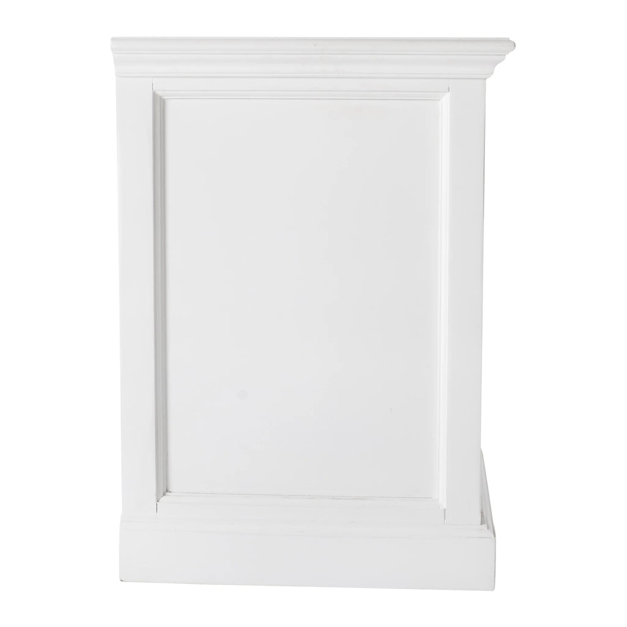 Classic White Nightstand With Shelves By Homeroots - Image 5