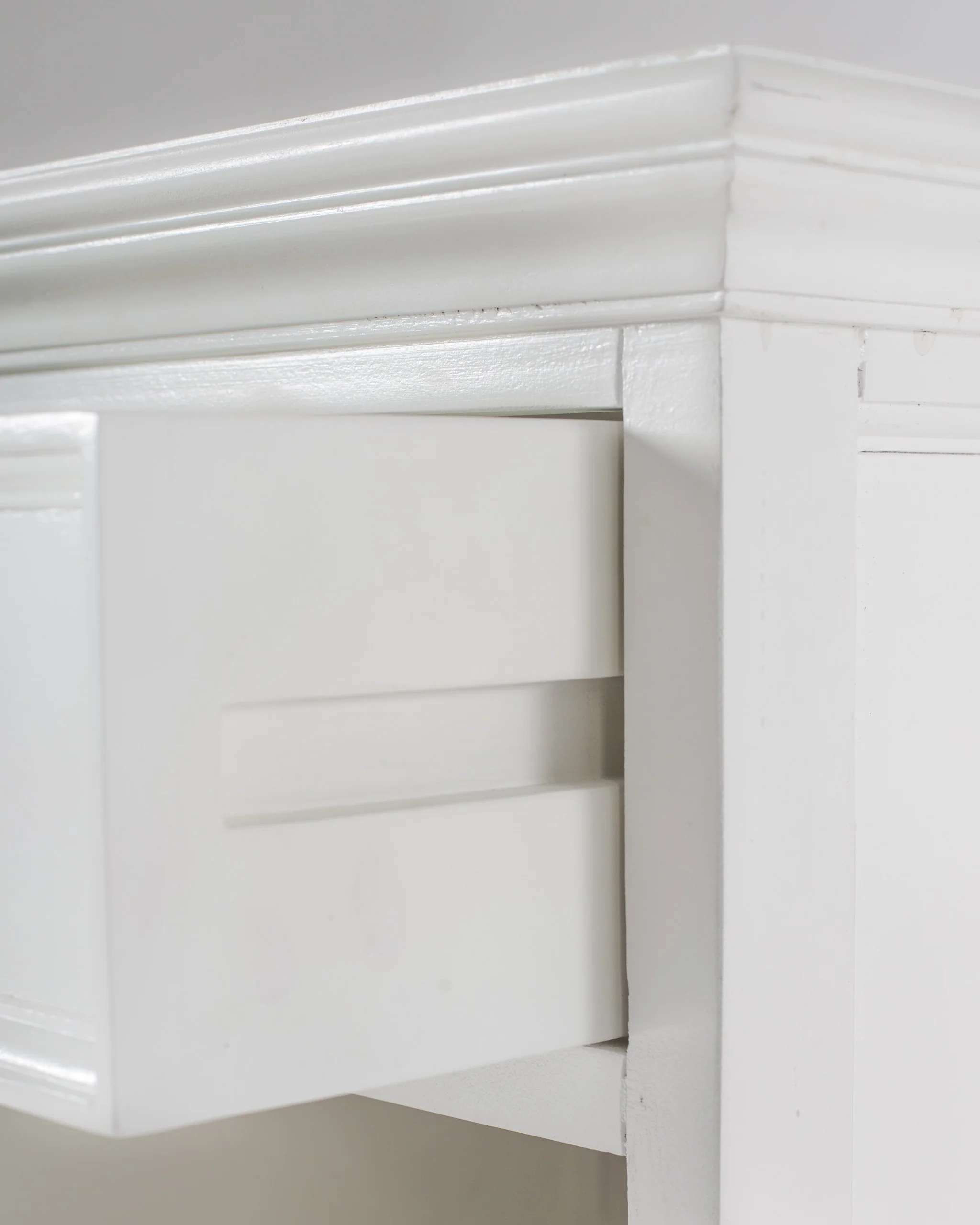 Classic White Nightstand With Shelves By Homeroots - Image 7